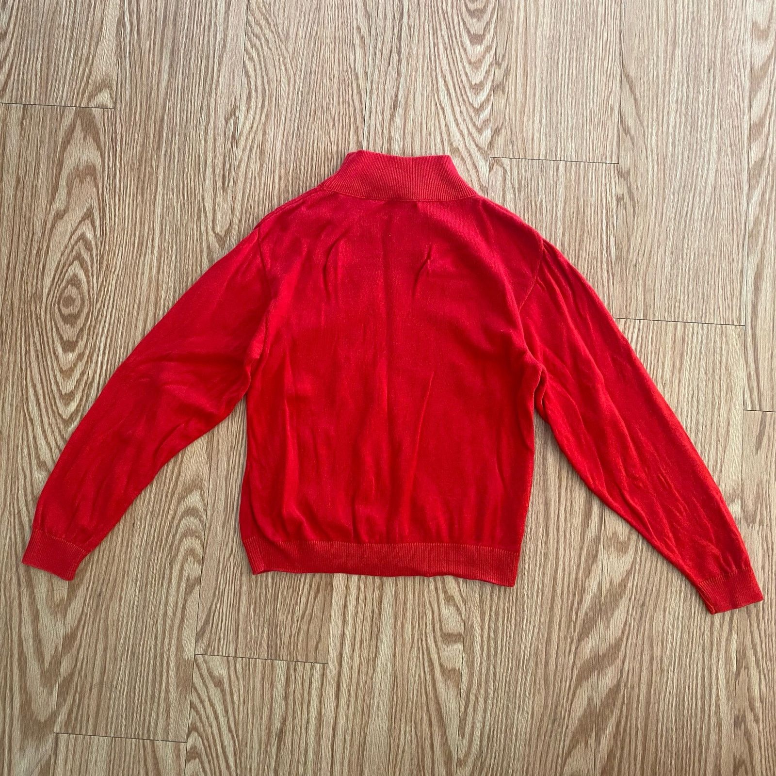 Pendleton Pendleton Red Mock Neck Cotton Sweater Womens Small Petite Size S / US 4 / IT 40 - 9 Thumbnail
