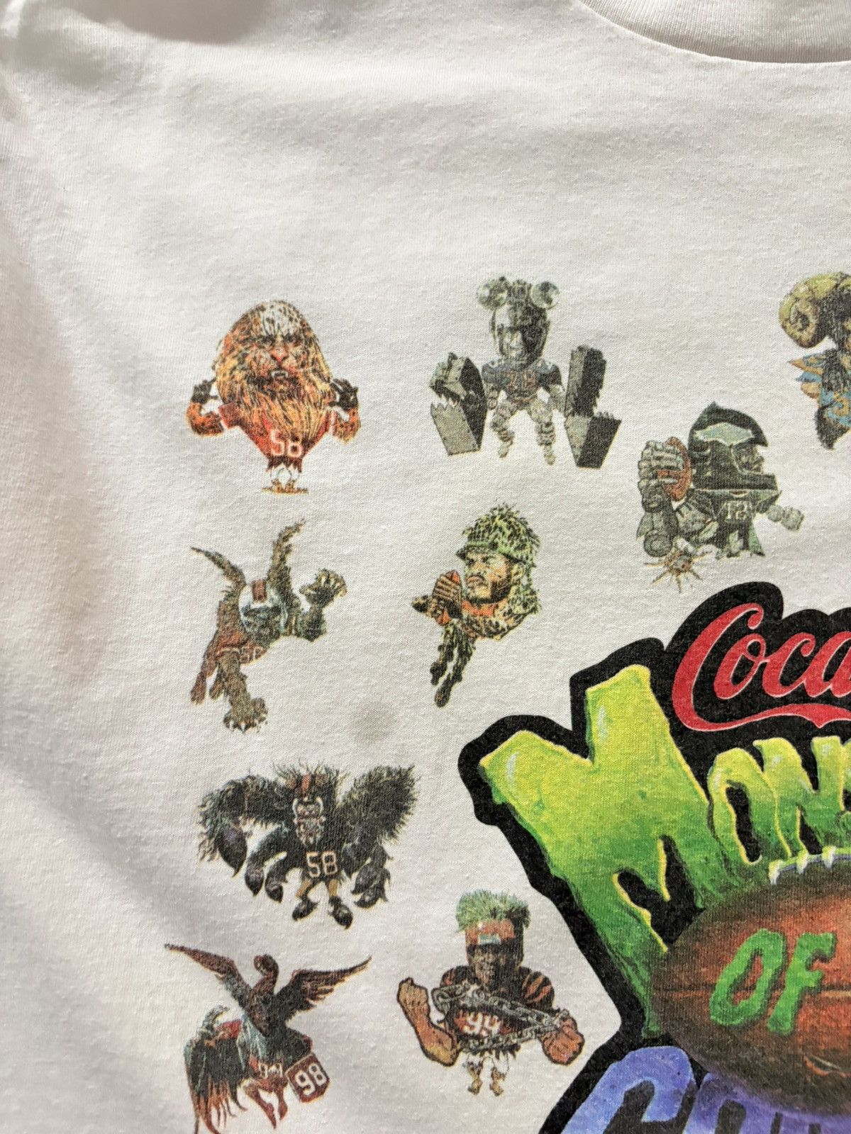 NFL 90’s NFL Monsters of the Gridiron Coca Cola Coke Vintage Tee Size US XL / EU 56 / 4 - 8 Thumbnail
