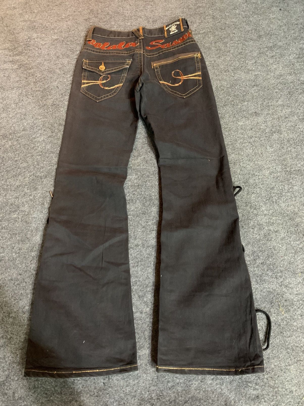 GOSTAR DE FUGA × If Six Was Nine × Japanese Brand Flare laces jeans oolalasasson japanese style Size US 27 - 2 Thumbnail