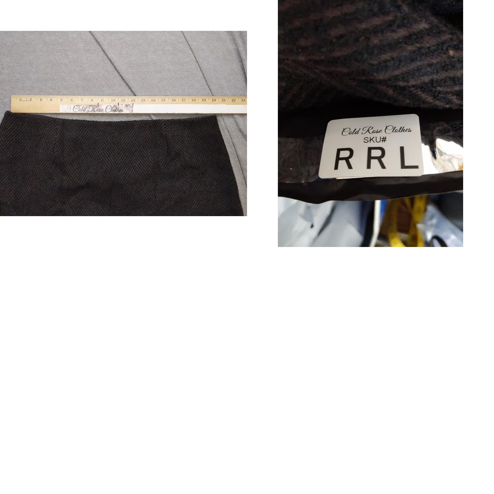 Gap Gap Skirt 20 Brown Herringbone Tweed A Line Short Mini Lined Casual Womens Size 42" / US 20 - 8 Thumbnail