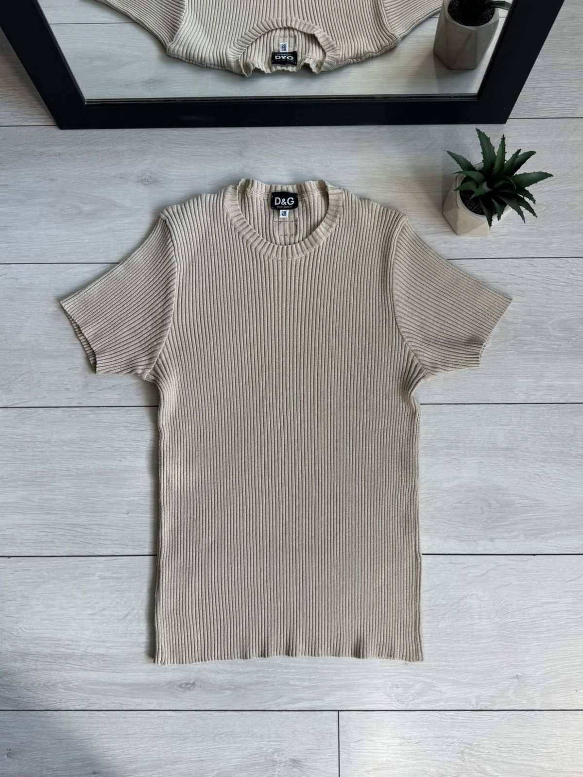 Dolce & Gabbana Vintage Dolce & Gabbana Knitted T-shirt Size M / US 6-8 / IT 42-44 - 1 Thumbnail