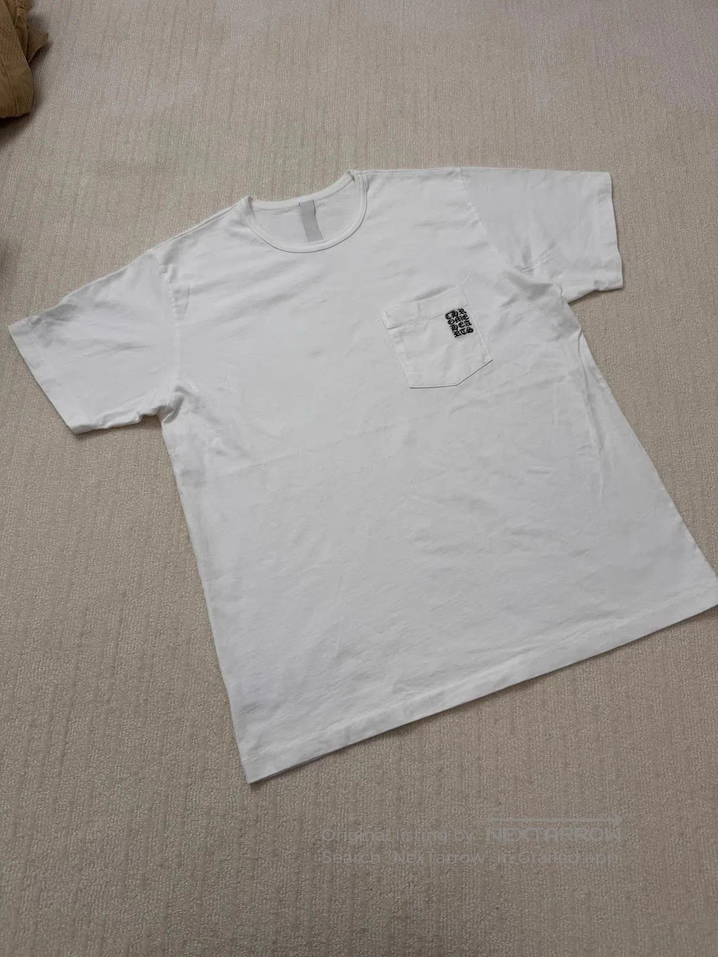 Chrome Hearts White Short Sleeve Pocket T. Size US XL / EU 56 / 4 - 1 Thumbnail