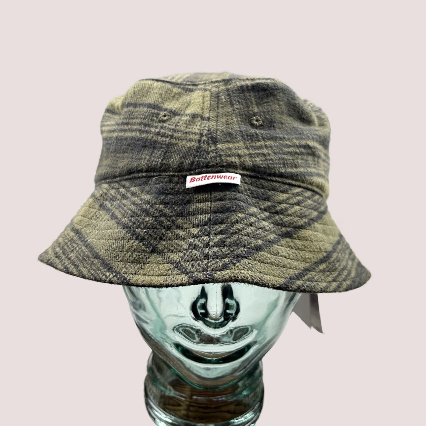 Battenwear Battenwear Bucket Hat Mens XL Green Plaid Flannel Outdoor Made In USA Size ONE SIZE - 1 Thumbnail