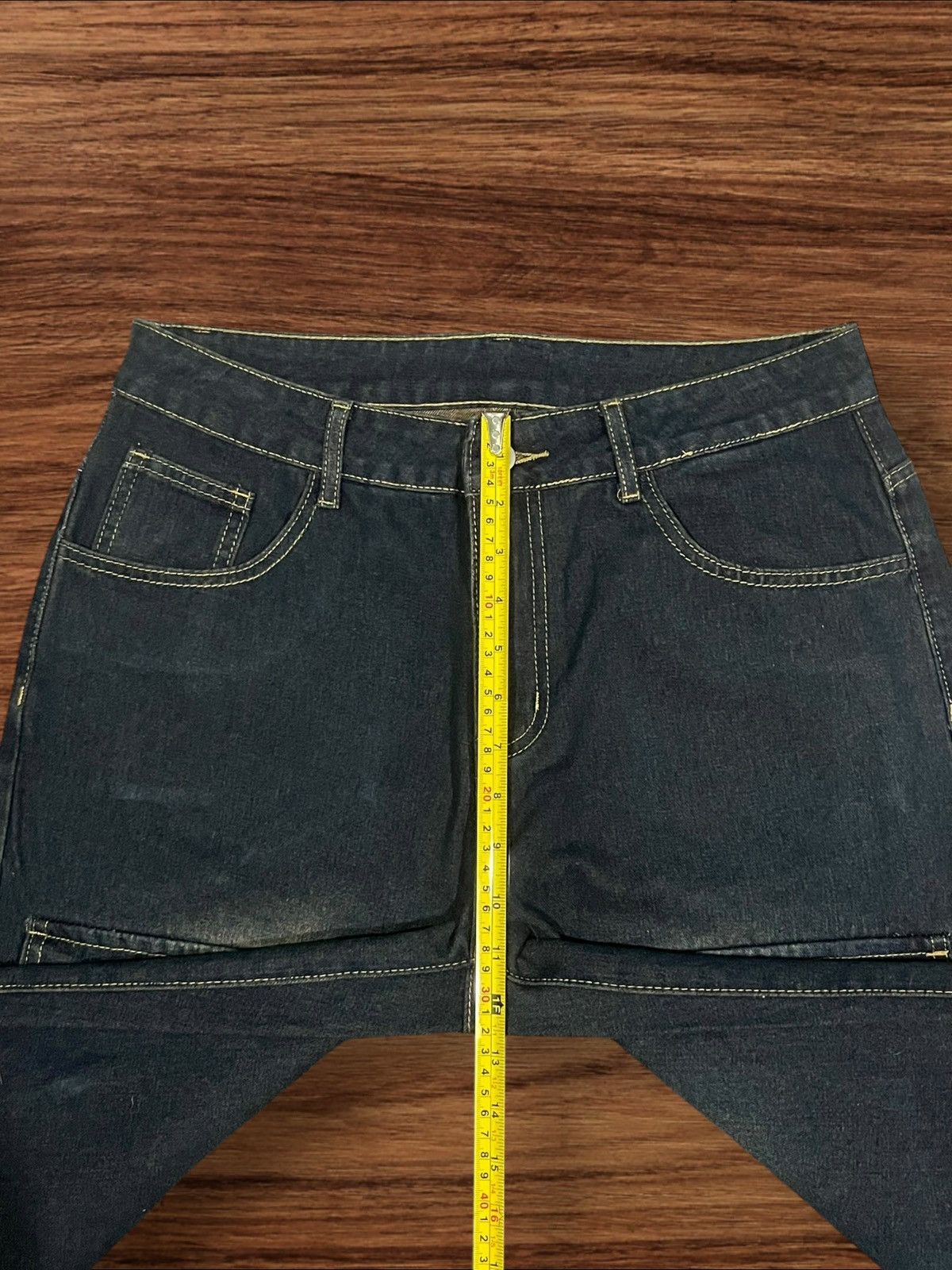 If Six Was Nine × Le Grande Bleu (L.G.B.) × Tornado Mart Vintage Hip Hop Style Multiple Pocket Blue Mud Washed Jeans Size US 30 / EU 46 - 15 Thumbnail