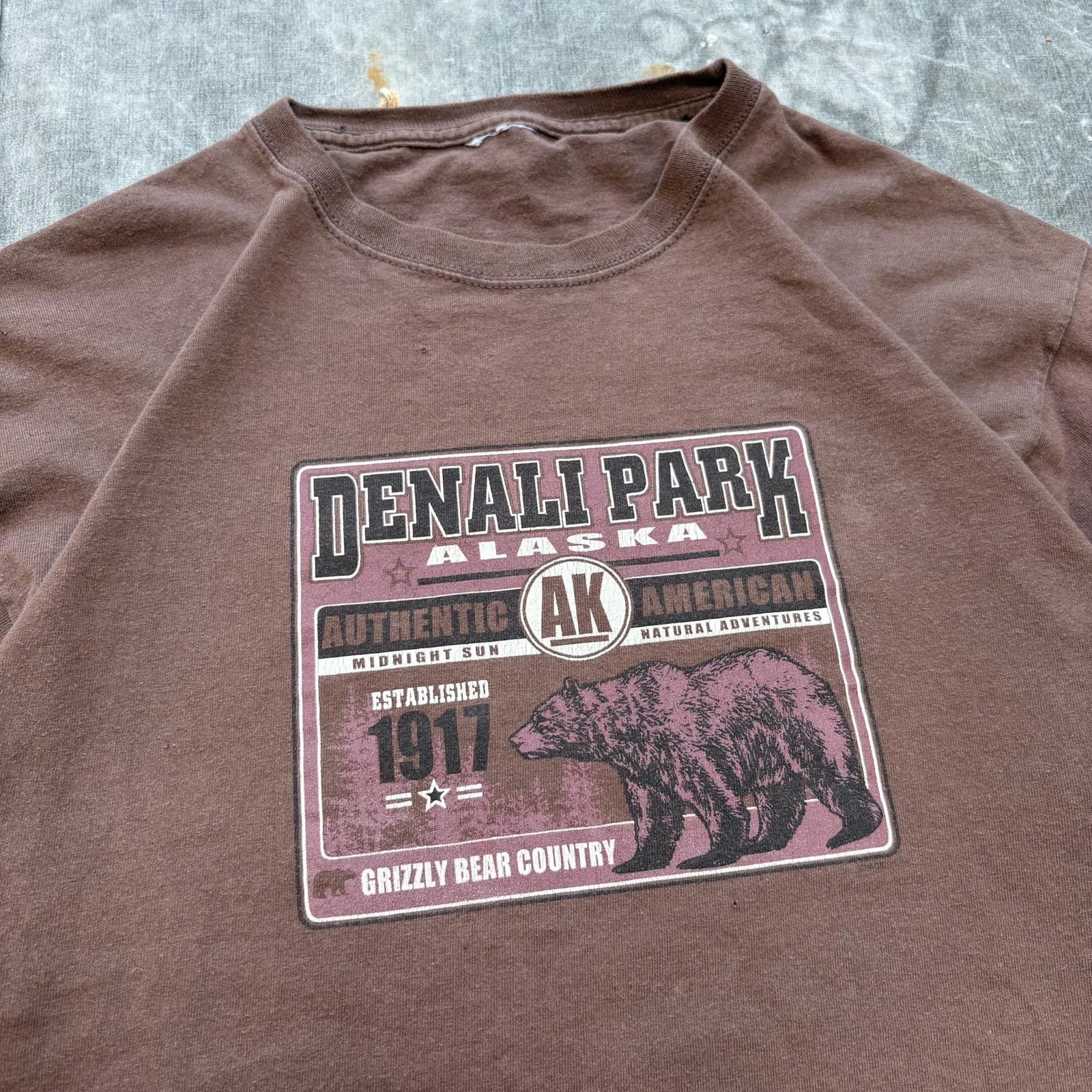 Vintage Vintage Y2K Denali Park Chocolate Brown Alaska Bear Shirt Size US L / EU 52-54 / 3 - 2 Thumbnail
