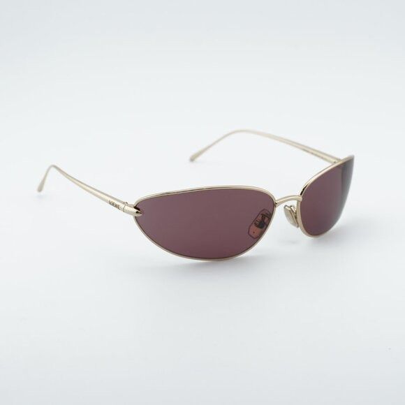 Loewe Loewe LW40164U 32U Sunglasses Gold Oval Frame, Purple Lenses Size ONE SIZE - 5 Thumbnail