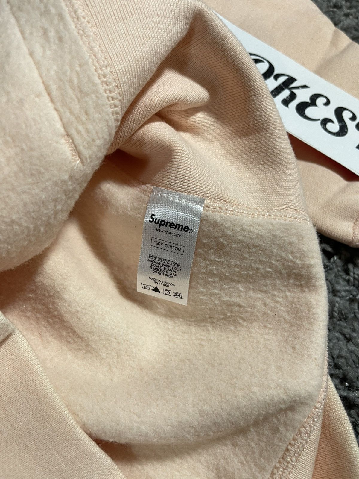 Supreme 2016FW Supreme Box Logo Hoodie Hooded Sweatshirt Peach Pink Size US M / EU 48-50 / 2 - 8 Thumbnail