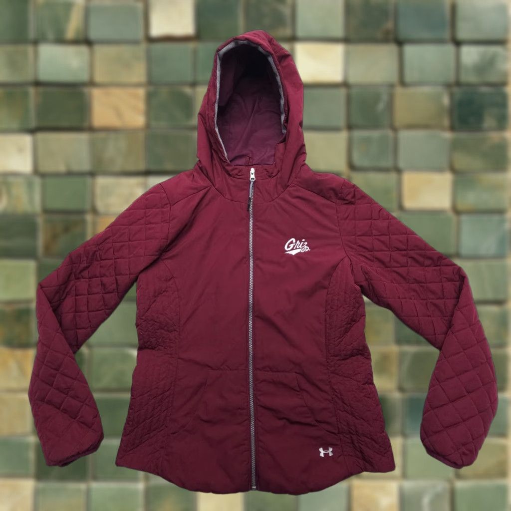 Under Armour Under Armour Storm Quilted Jacket Womens Medium Red Insulated Zip, Quilted, Outdoor, Regular Fit, Jacket Size M / US 6-8 / IT 42-44 - 1 Thumbnail