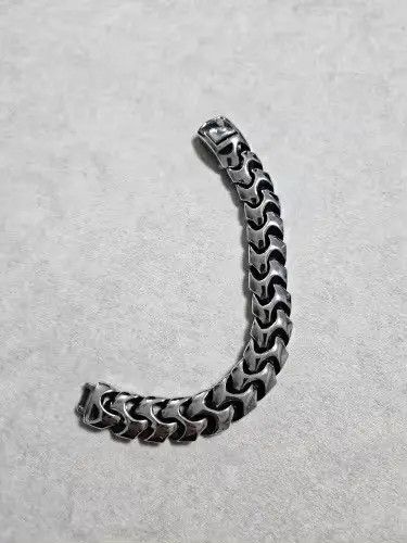 Other 17 mm width + 20 Cm Length Dragon Skin Cuban Chain Bracelet Size ONE SIZE - 5 Thumbnail