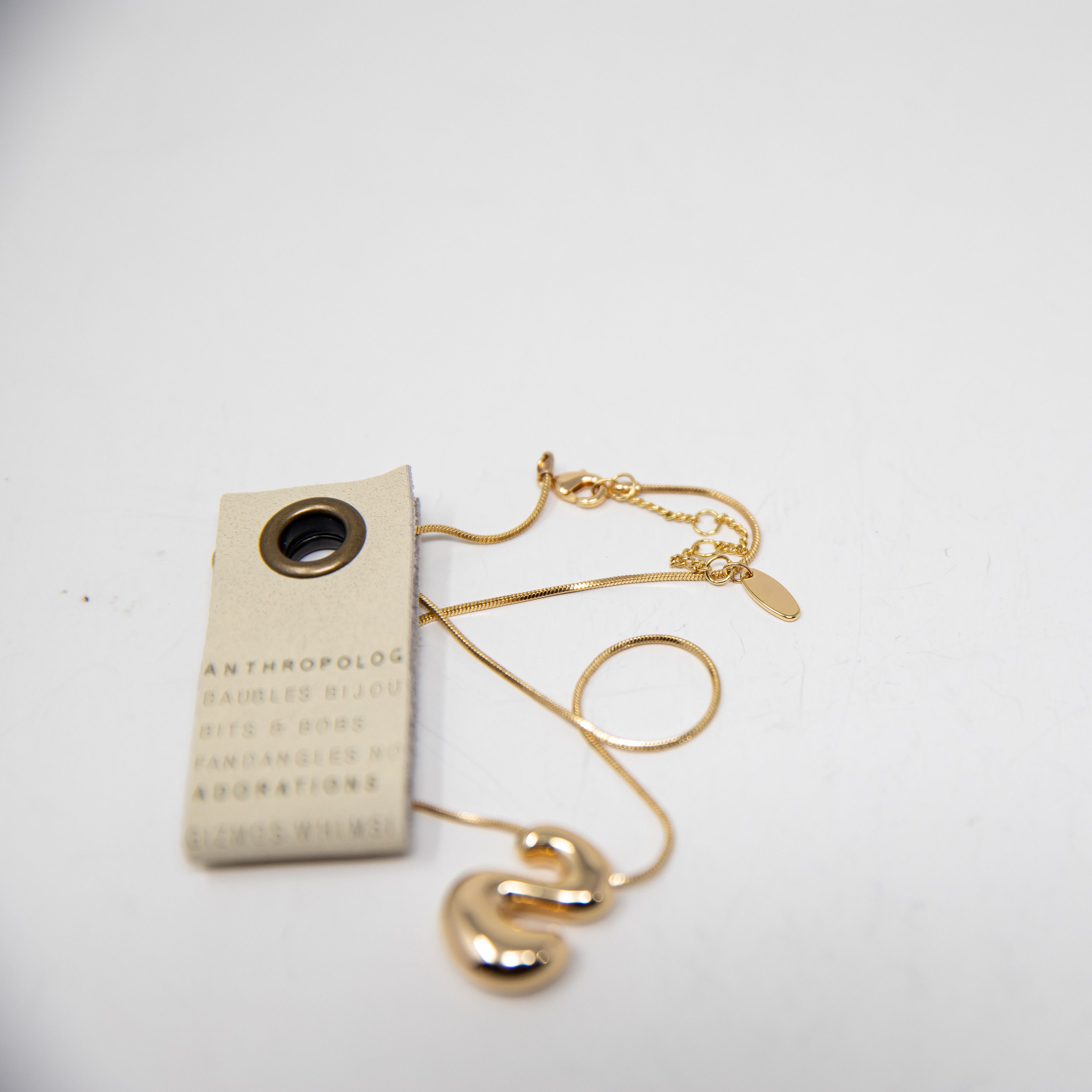 Anthropologie NEW Anthropologie Bubble Letter 'S' Size ONE SIZE - 2 Thumbnail