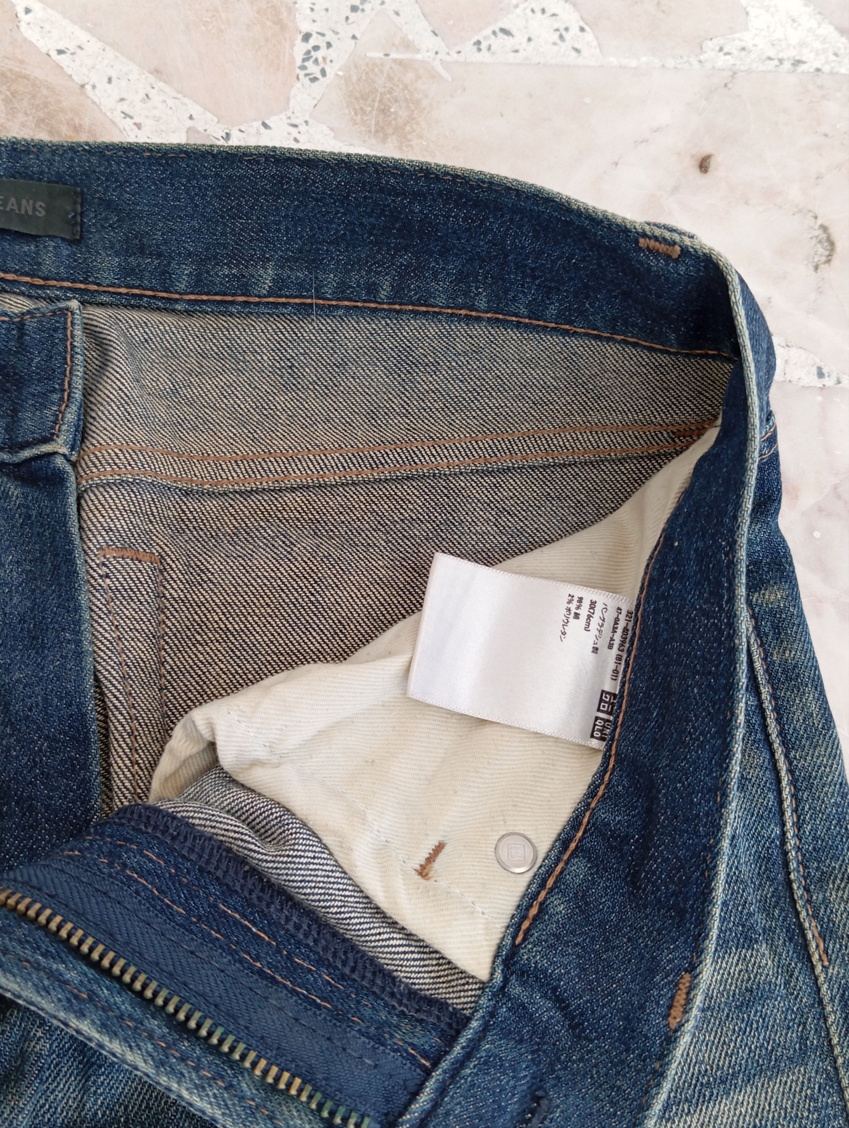 Japanese Brand × Uniqlo Uniqlo Denim Beautiful Colourway Size US 33 - 5 Thumbnail