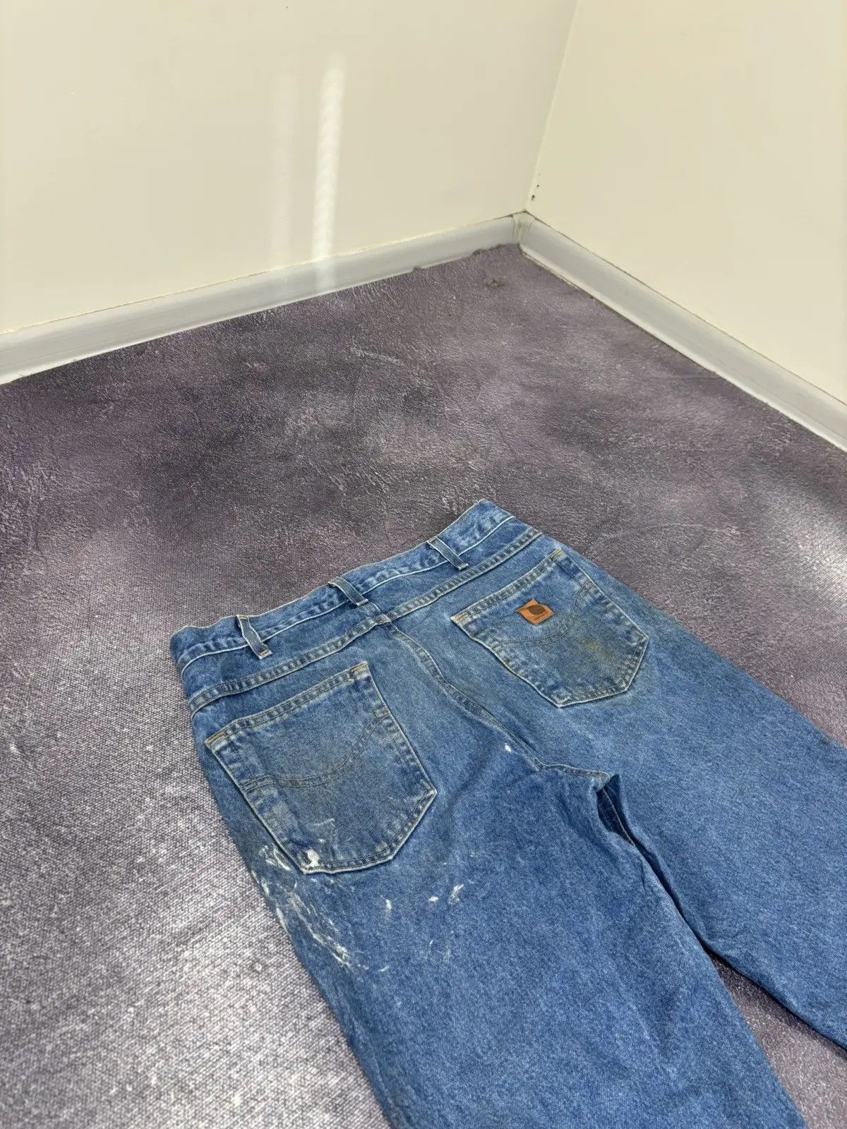 Carhartt × Vintage Vintage Carhartt American Blue Denim Hype Shorts Jorts Size US 34 / EU 50 - 4 Thumbnail