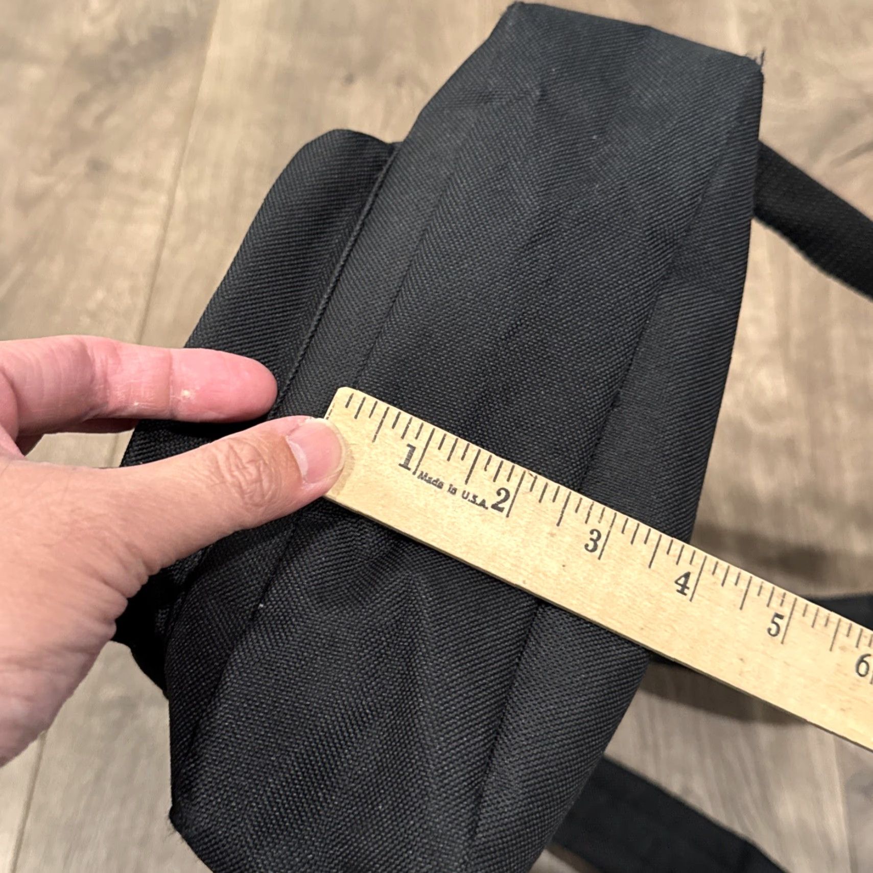 No Fear VINTAGE No Fear Backpack Main Selling Point Black Small Men Adult Small Canvas Back Pack 90s Mens Black Backpack Size ONE SIZE - 4 Thumbnail