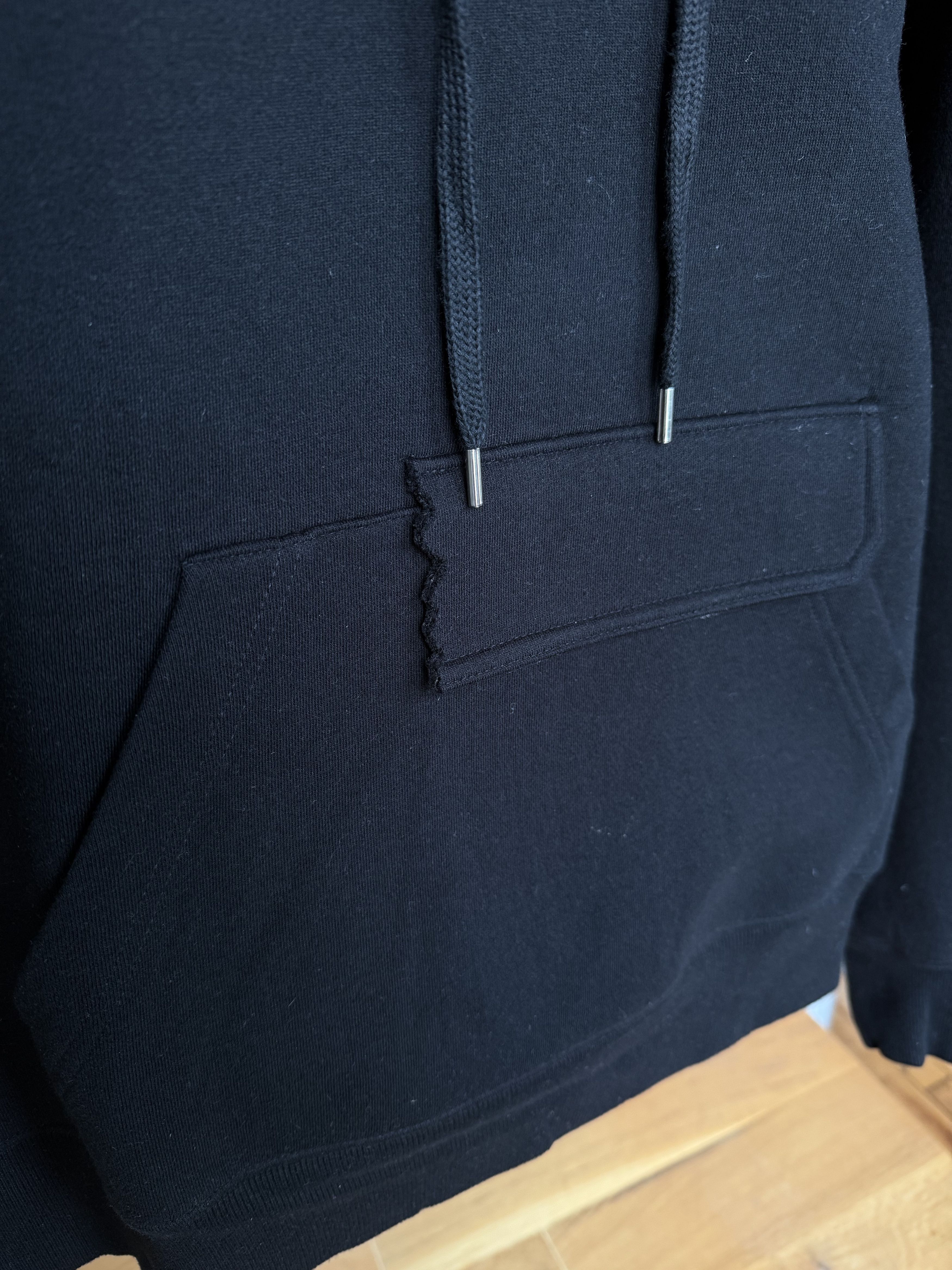 Ader Error SSENSE Exclusive Black ASCC Unbalanced Yoke Hoodie Size US L / EU 52-54 / 3 - 3 Thumbnail