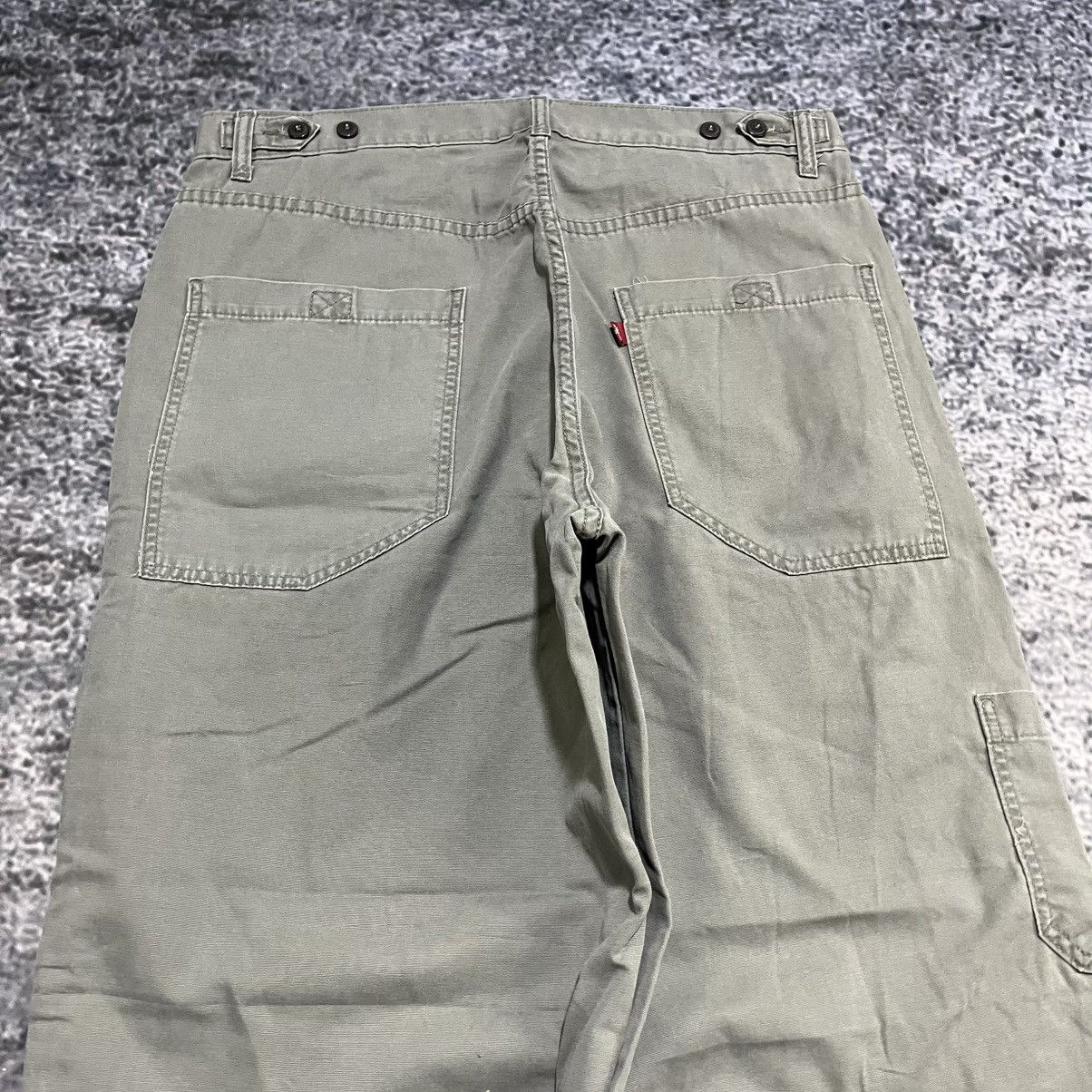 Levi's Vintage Y2K Levi's Baggy Wide Leg Skater Utility Pants 36x30 Size US 36 / EU 52 - 3 Thumbnail