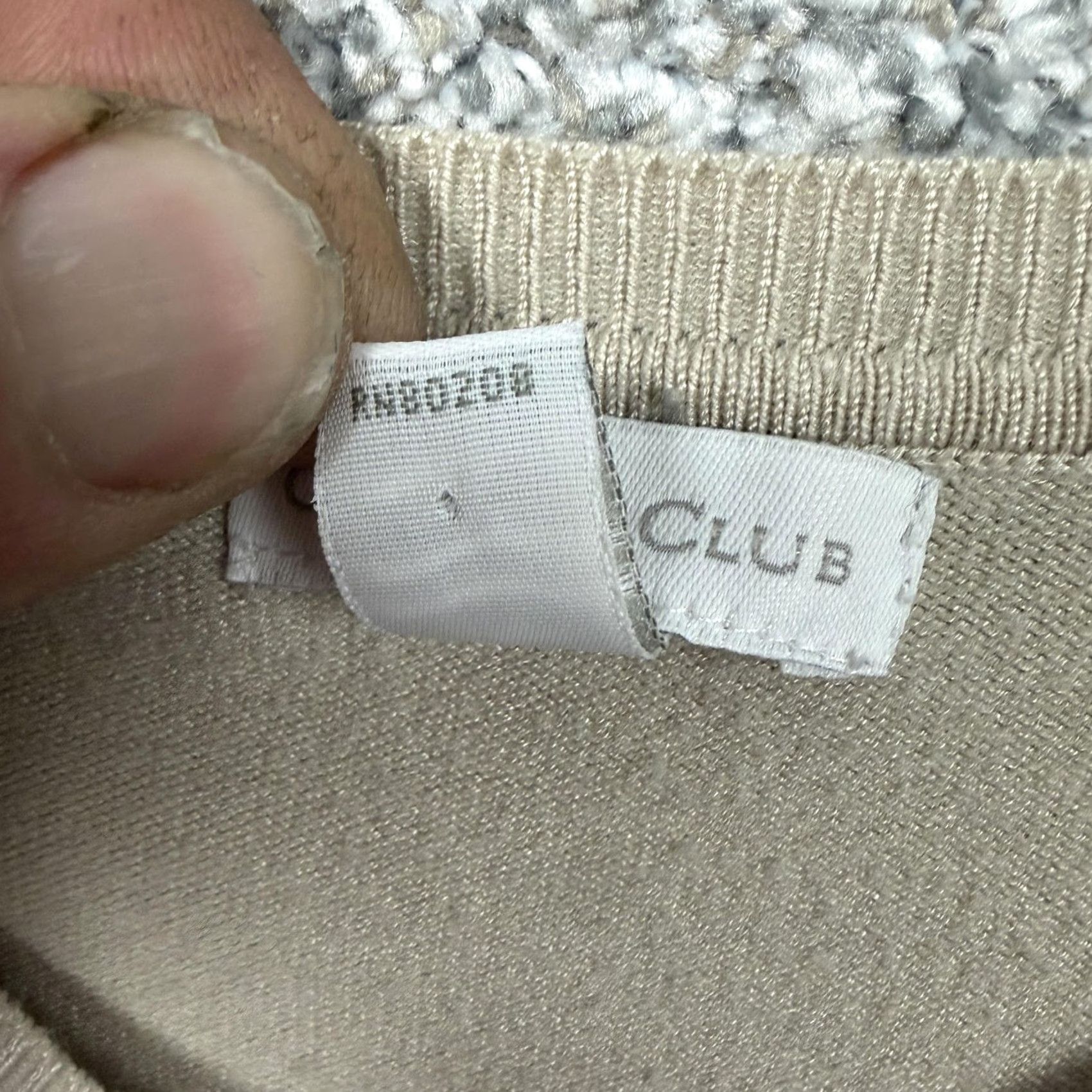 Charter Club VINTAGE Charter Club Cardigan Shirt Womens L Beige Tan Lightweight Knit Crew Neck Button Front 70% Rayon 30% Nylon Fall Casual Tight-Knit Size L / US 10 / IT 46 - 6 Thumbnail