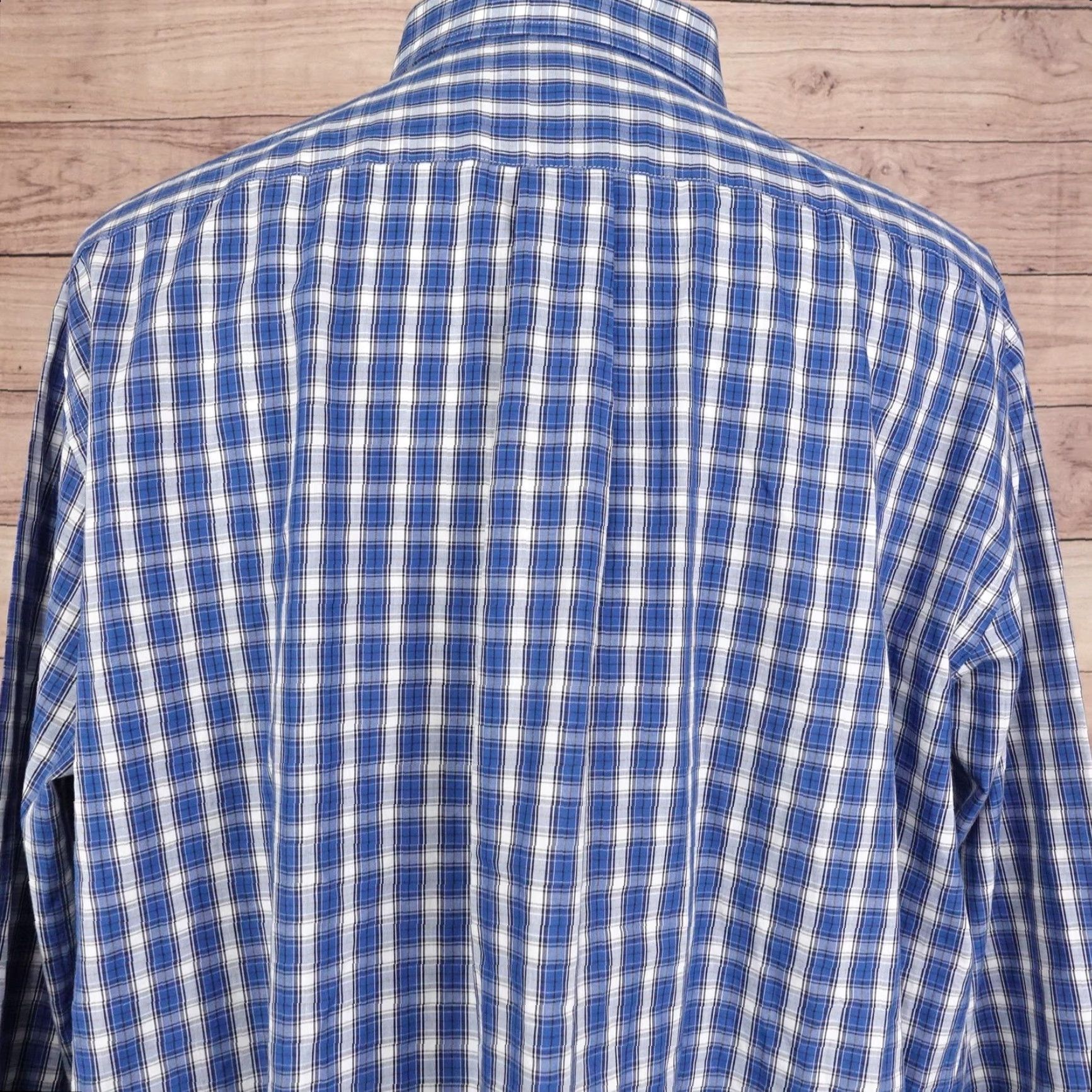 Croft & Barrow Croft & Barrow Shirt Mens 2XL 18.5-19 36/37 Blue Plaid Long Sleeve Button Down Size US XXL / EU 58 / 5 - 5 Thumbnail