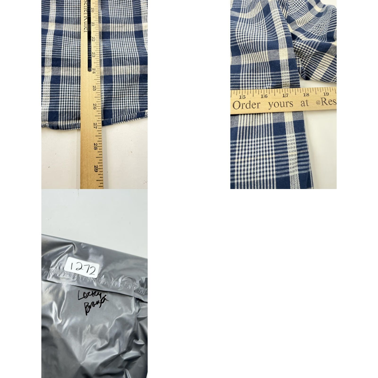 Lucky Brand Lucky Brand Shirt Plaid Blue White Mens Small Classic Fit Snap Western Size US S / EU 44-46 / 1 - 9 Thumbnail