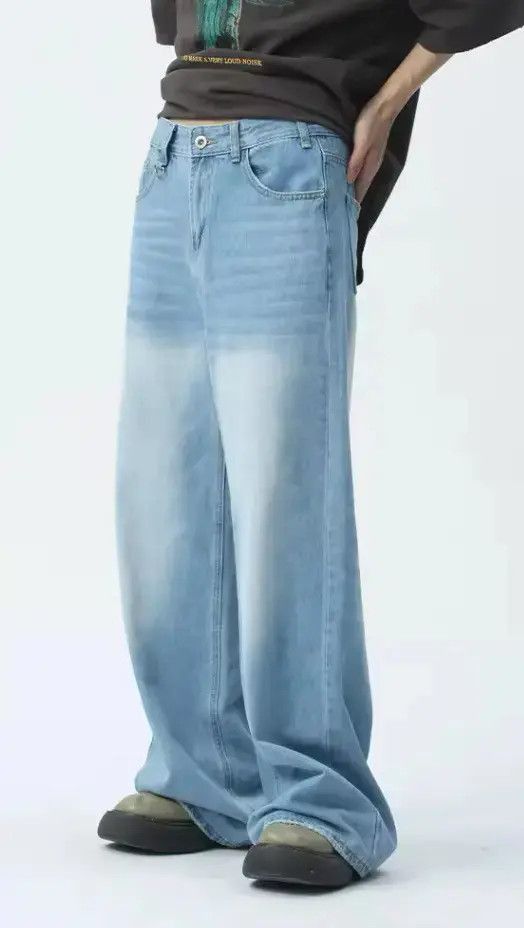 Japanese Brand Wide Leg Denim Pant Size US 32 / EU 48 - 3 Thumbnail