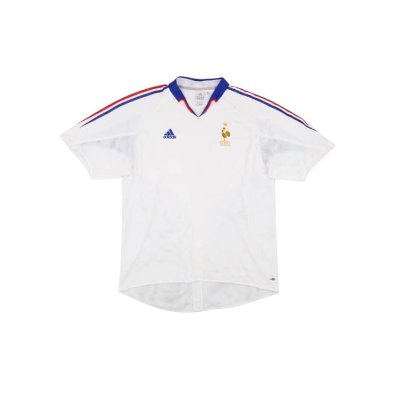 Adidas 2004/06 FRANCE TEAM AWAY SOCCER JERSEY FOOTBALL SHIRT ADIDAS Size US L / EU 52-54 / 3 - 1 Thumbnail