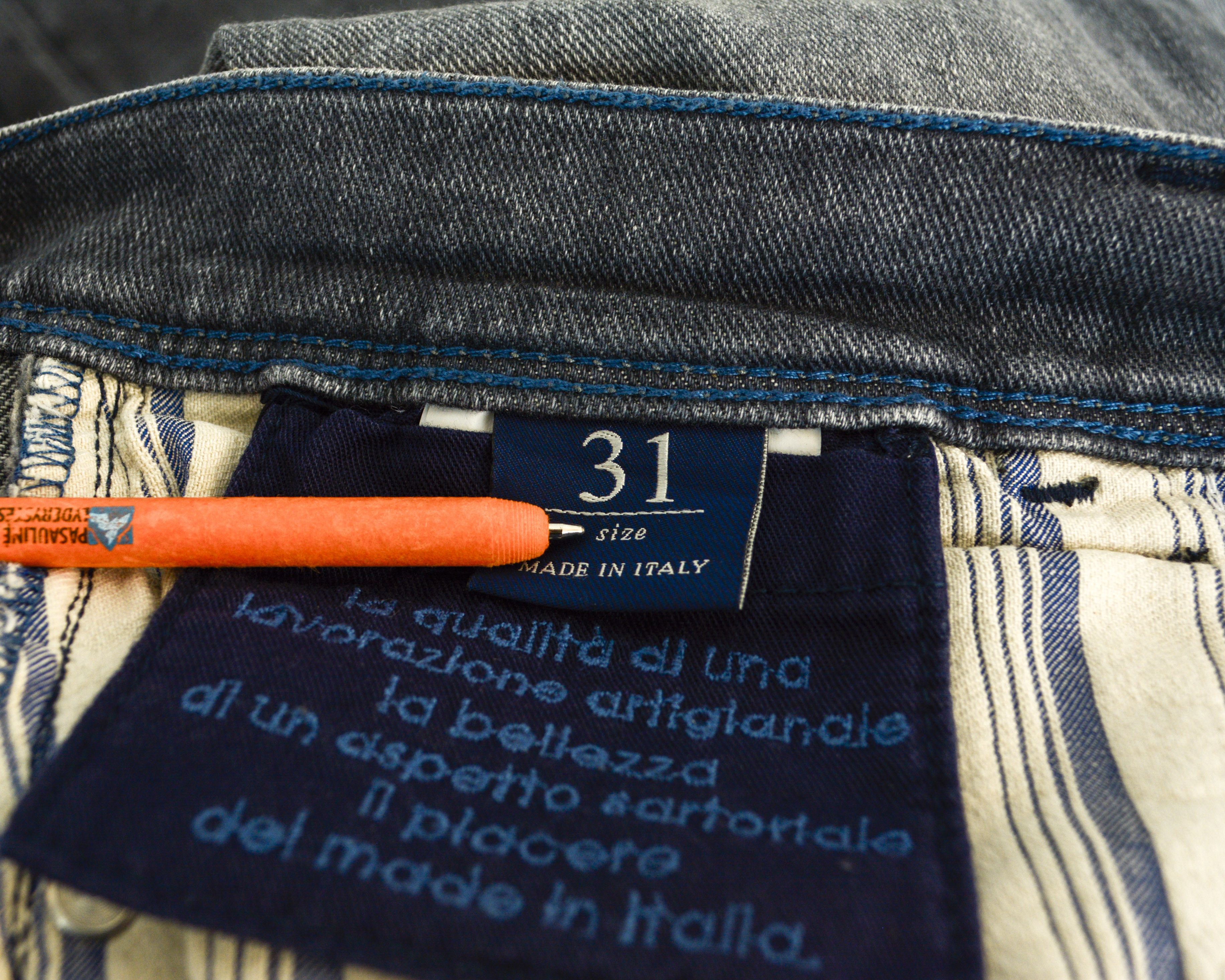 Boggi Milano Manuel W31 L34 Slim Made in Italy Jeans Denim Pants Size US 31 - 5 Thumbnail