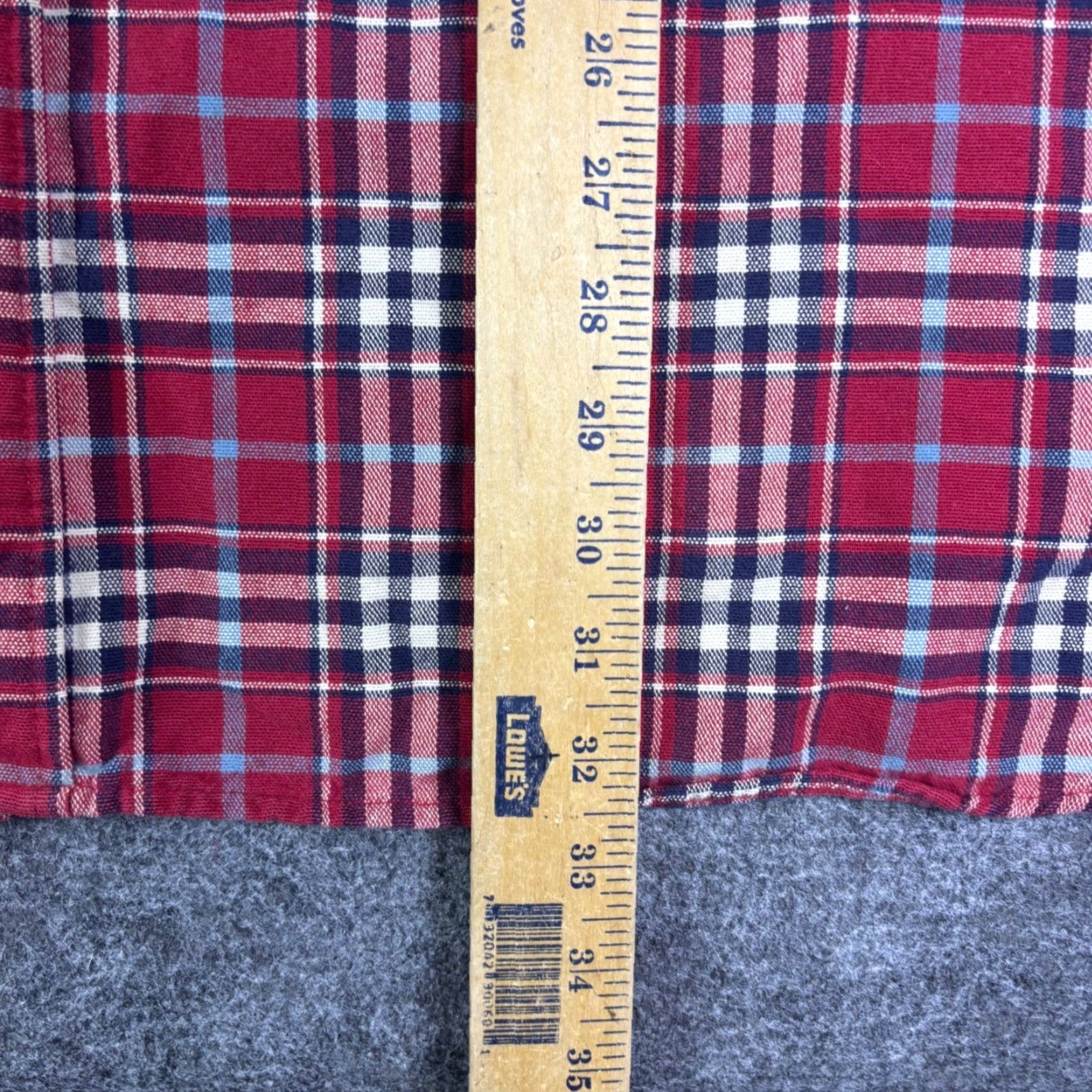 Vintage LL Bean Mans XL Tall Red Plaid Flannel Shirt Cotton 277982 90s Size US XL / EU 56 / 4 - 4 Thumbnail