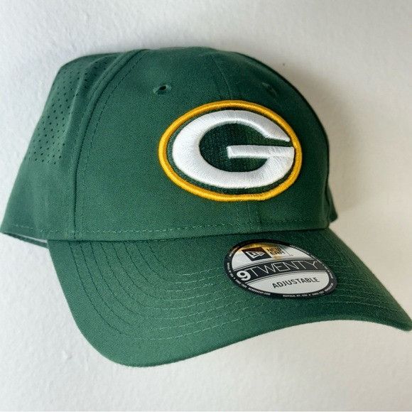 NFL NWT NEW ERA GREEN BAY PACKERS NFL LASER CUT MESH TRAINING CO Size ONE SIZE - 2 Thumbnail