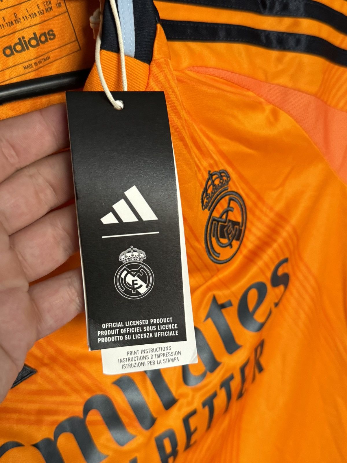 Adidas New KIDS Real Madrid 24/25 Away Mbappe Football Jersey Size US XS / EU 42 / 0 - 9 Thumbnail