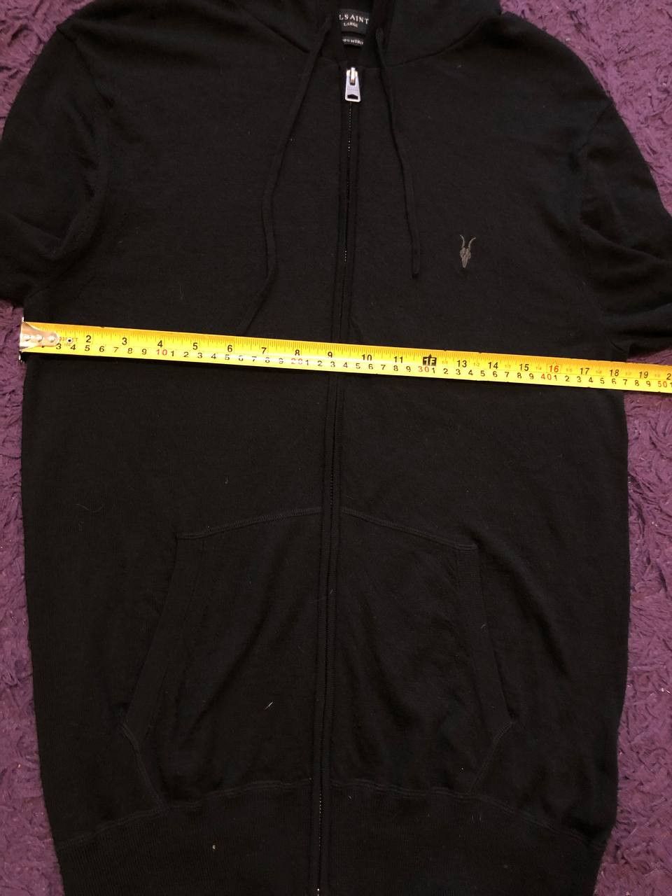 Allsaints Sweatshirt black Allsaints hoodie zip vintage streetwear Size US L / EU 52-54 / 3 - 12 Thumbnail