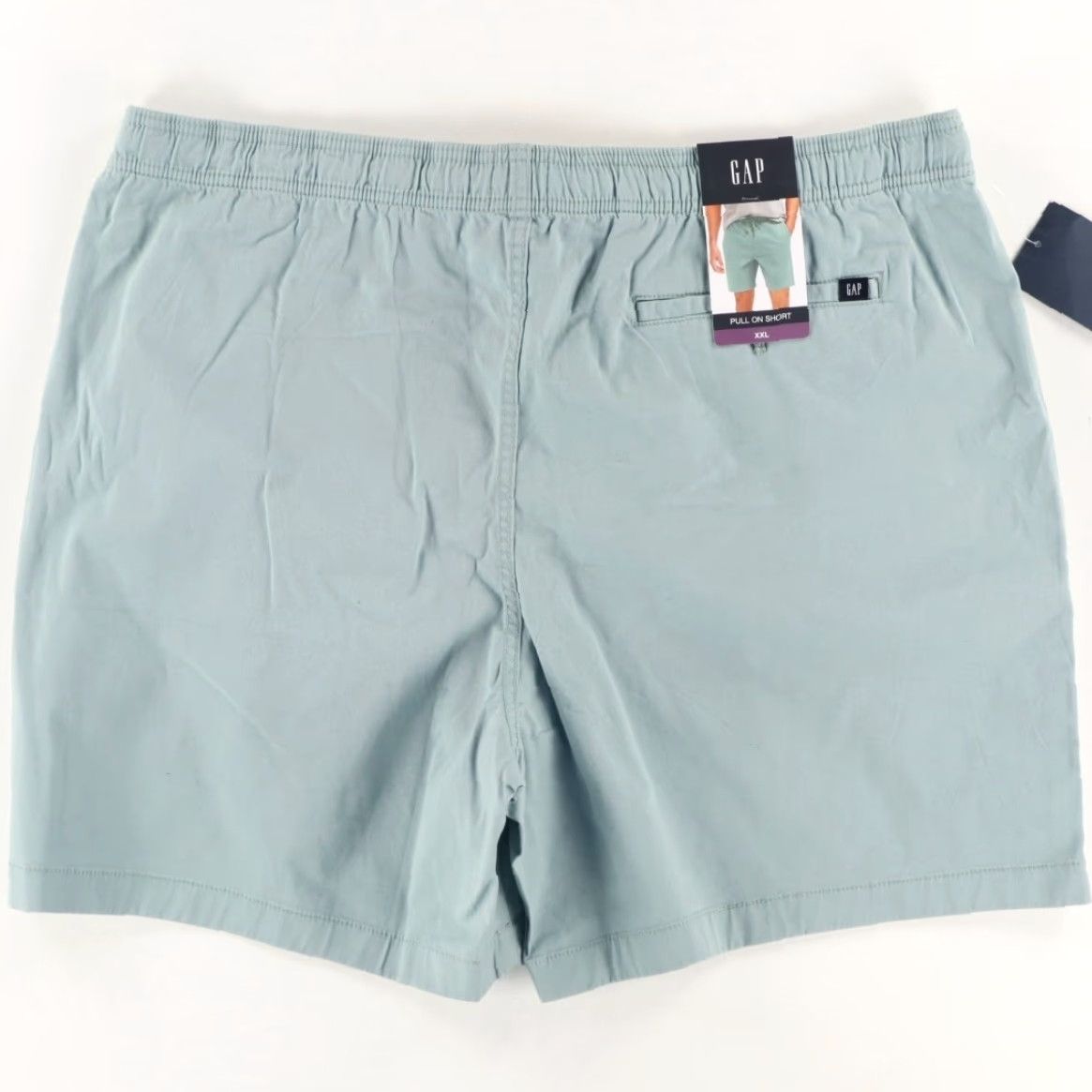 Gap Gap Stretch Pull On Cotton Twill Chino Shorts Green Men's 2XL Size US 39 - 3 Thumbnail
