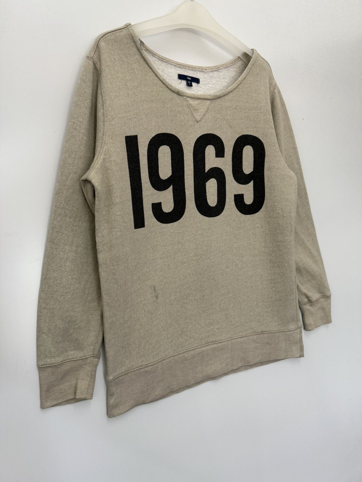 Gap 🔥 Vintage Design GAP Loose Neck Sweatshirt - L Size M / US 6-8 / IT 42-44 - 3 Thumbnail
