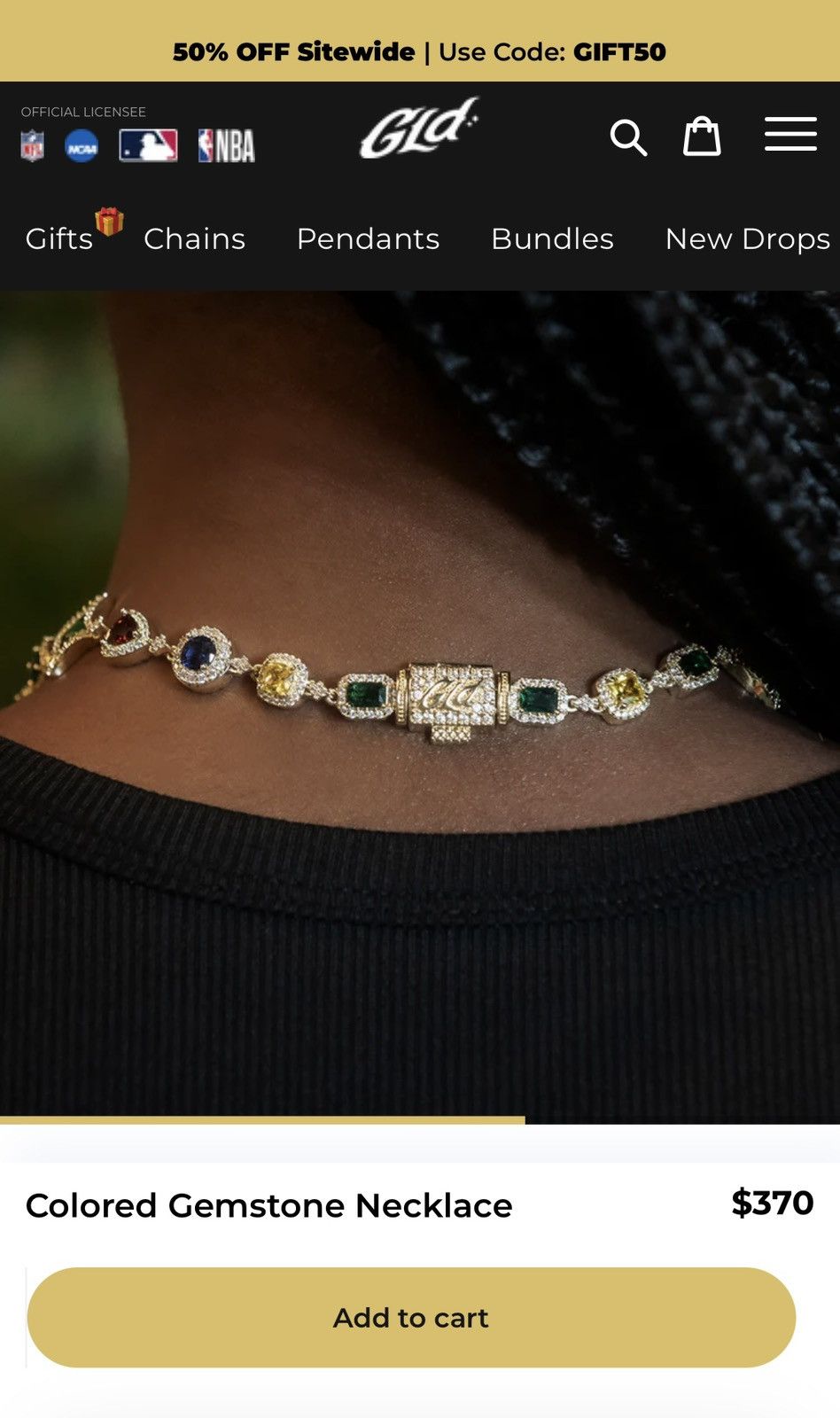 Other Multicoloured GLD gemstone necklace Size ONE SIZE - 8 Thumbnail