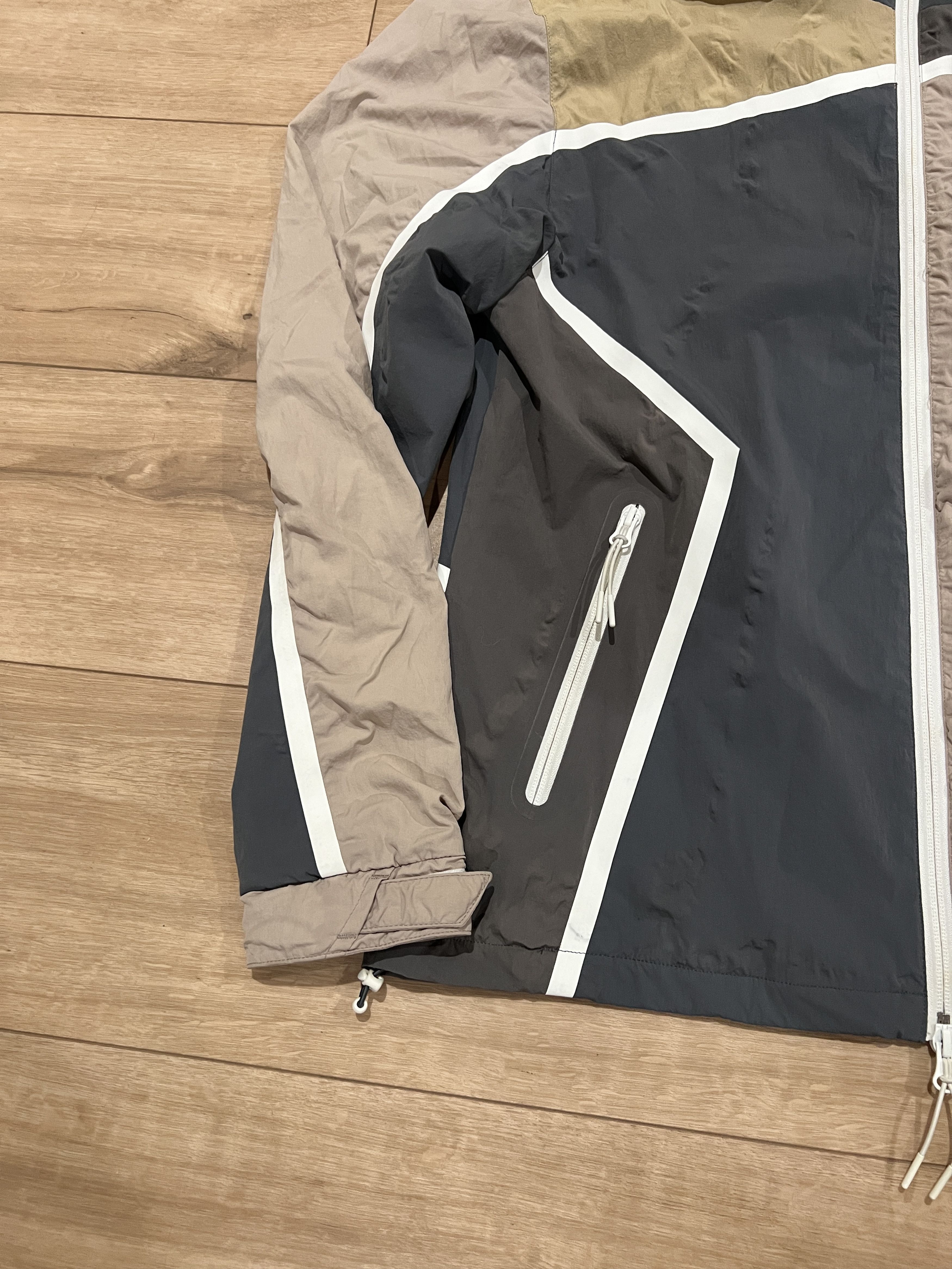 Kith Madison Hooded Zip-Up Jacket Brown / Gray – Size S