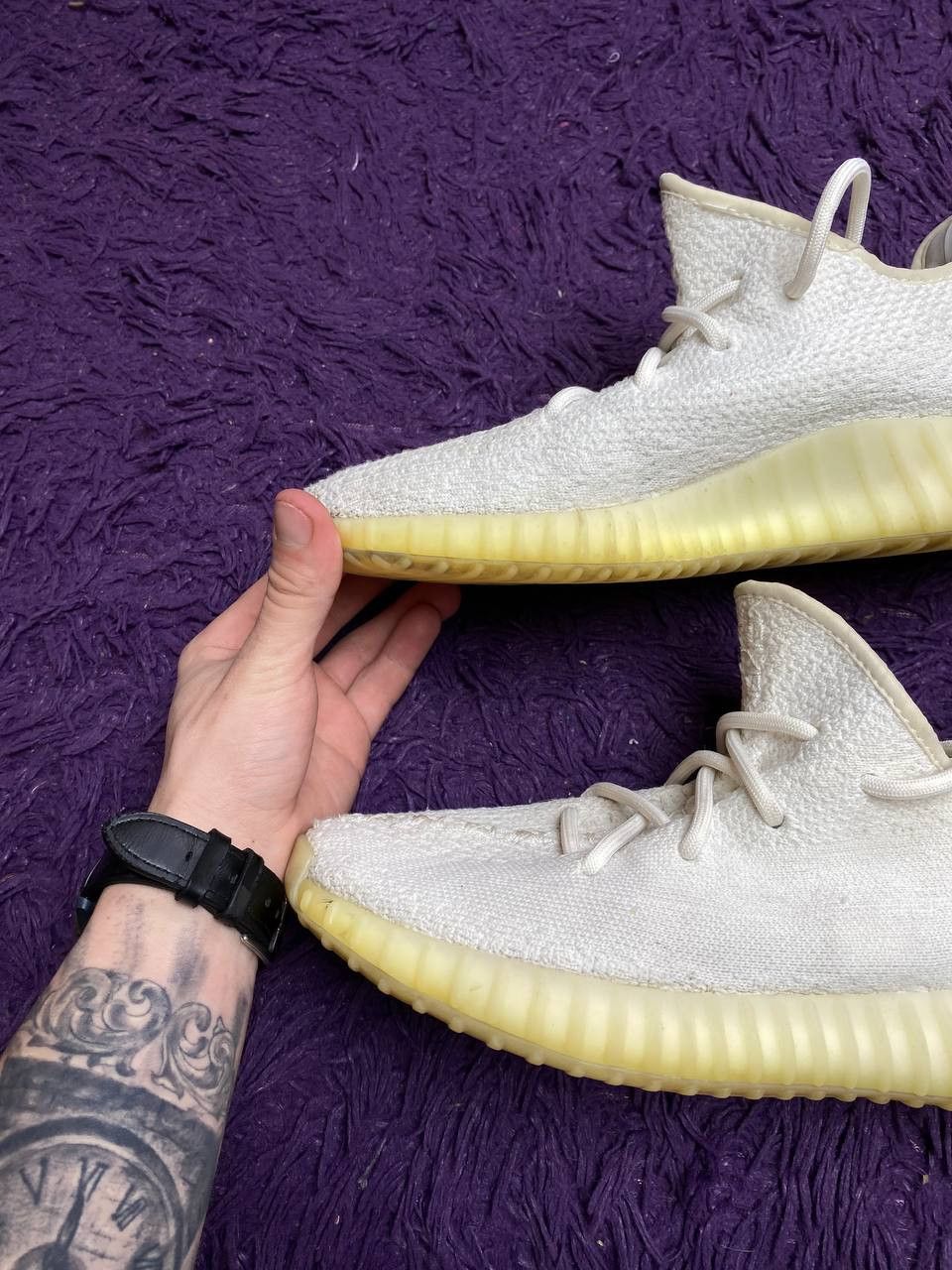 Adidas Cream White Yeezys Adidas Yeezy Boost 350 V Size US 7.5 / EU 40-41 - 6 Thumbnail