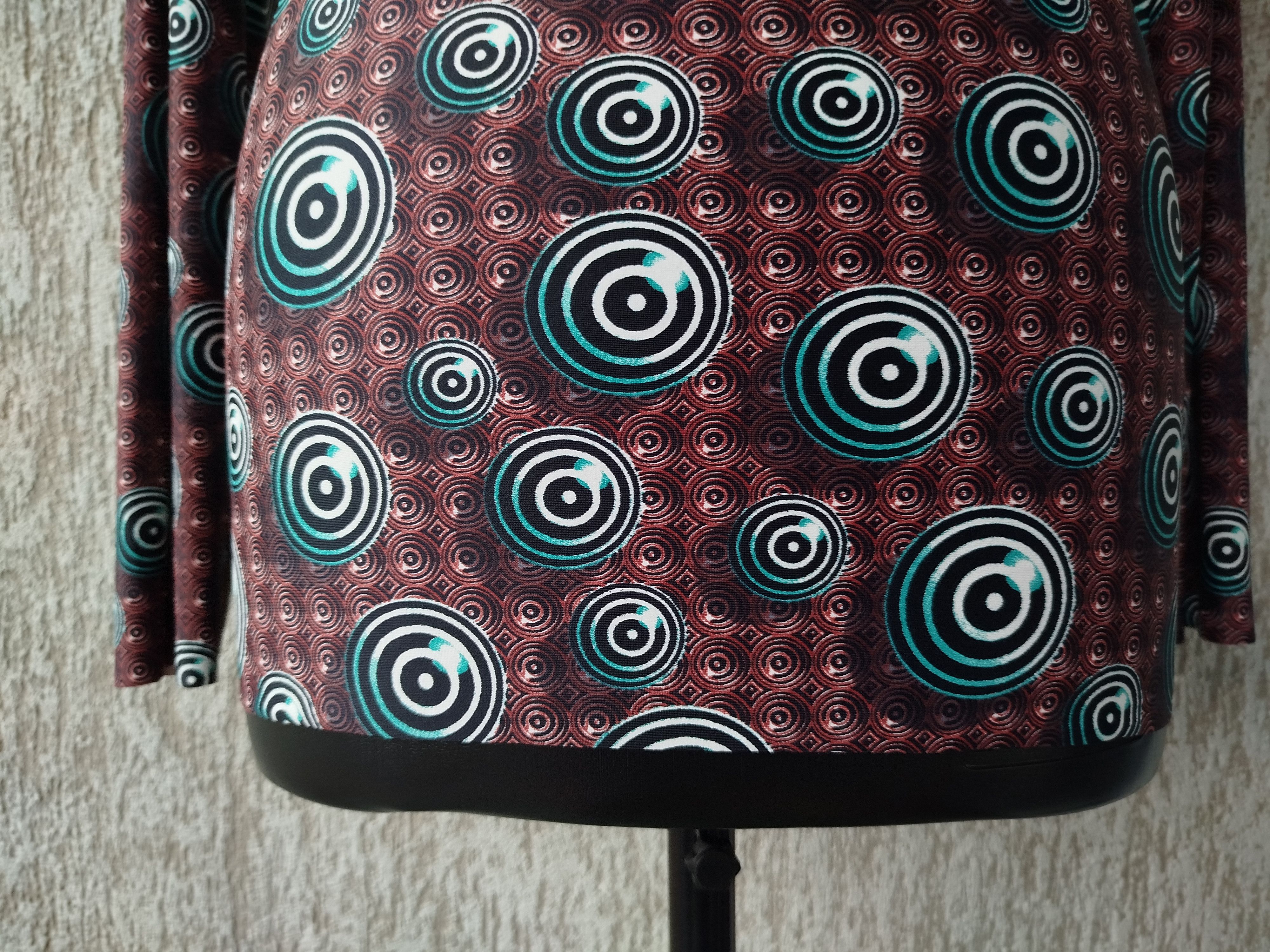 Jean Paul Gaultier Top Long Sleeve Op Art Circle Archive Vintage 90s Size S Size S / US 4 / IT 40 - 12 Thumbnail