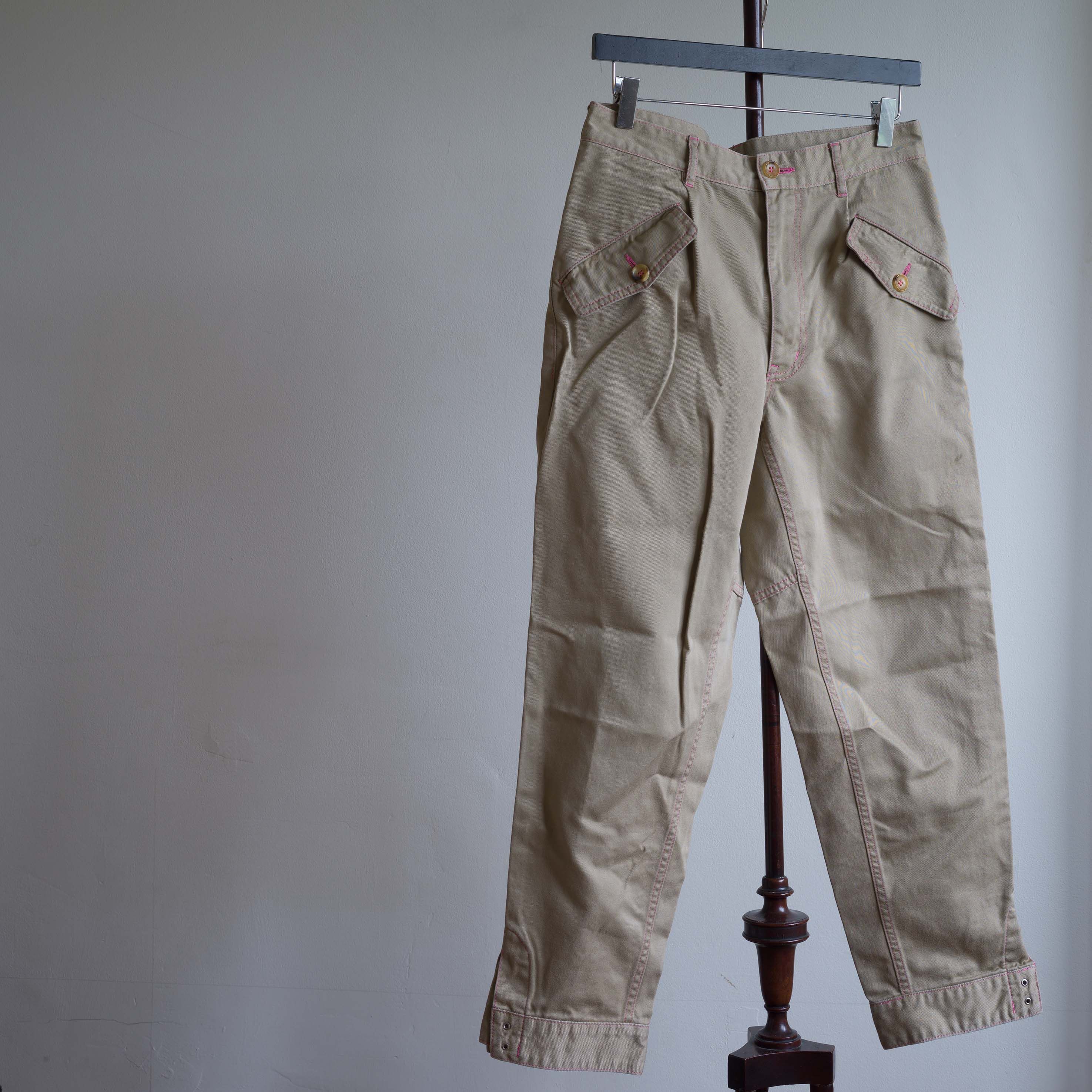 Comme des Garcons Homme Plus SS2005 COMME des GARÇONS HOMME PLUS TWILL TROUSERS Size US 30 / EU 46 - 2 Thumbnail