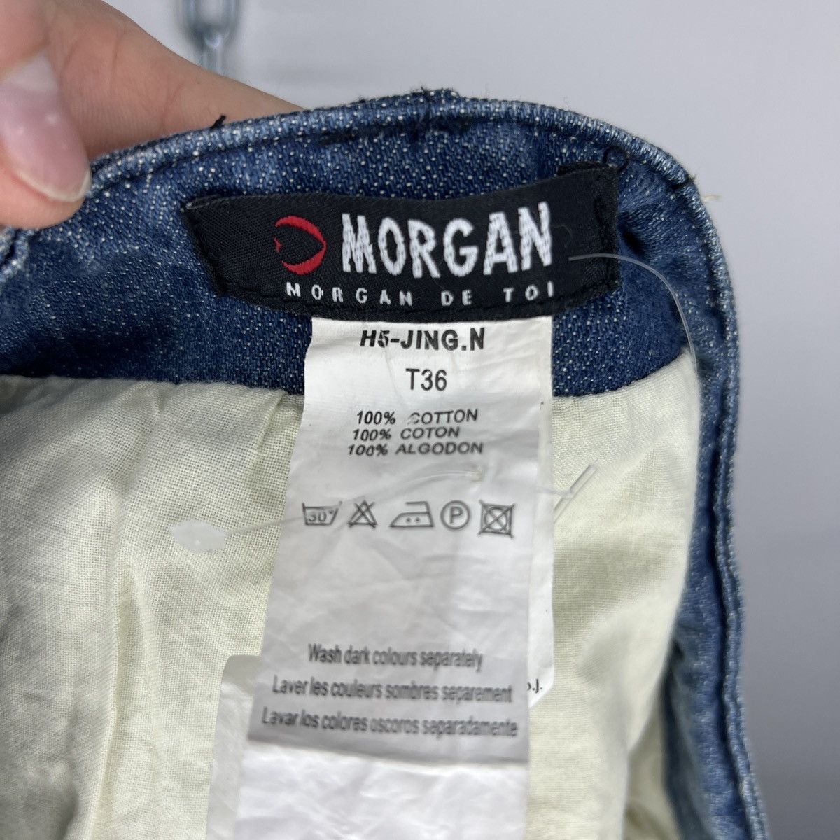 Morgan Homme Vintage mini skirt y2k pleated denim Morgan De Toi Size 26" / US 2 / IT 38 - 7 Thumbnail
