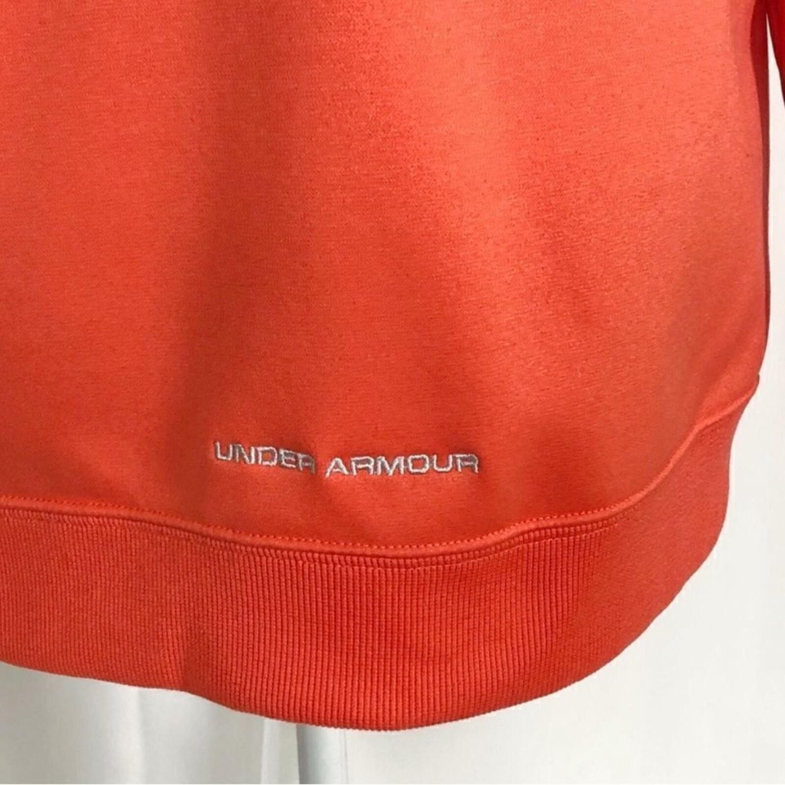 Under Armour Under Armour Orange Full-Zip Hoodie Sweatshirt Size M / US 6-8 / IT 42-44 - 8 Thumbnail