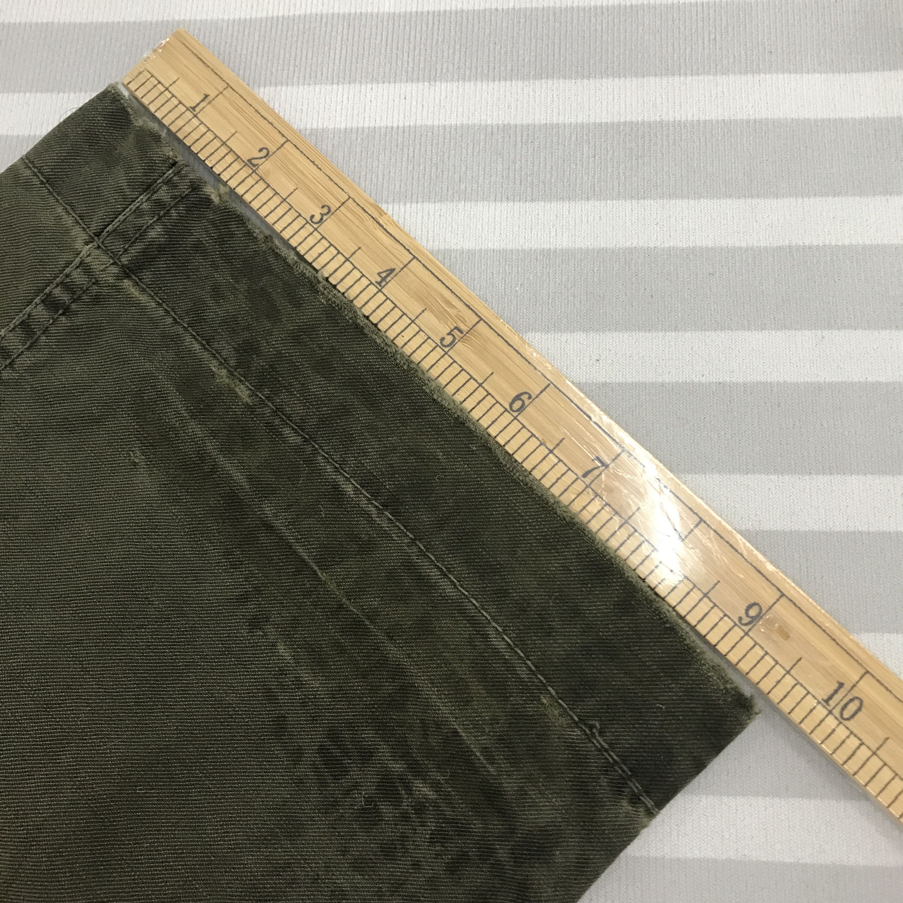 Edwin × Vintage Vintage Edwin 505 Khaki Drak Green Distressed jeans Size US 30 / EU 46 - 11 Thumbnail