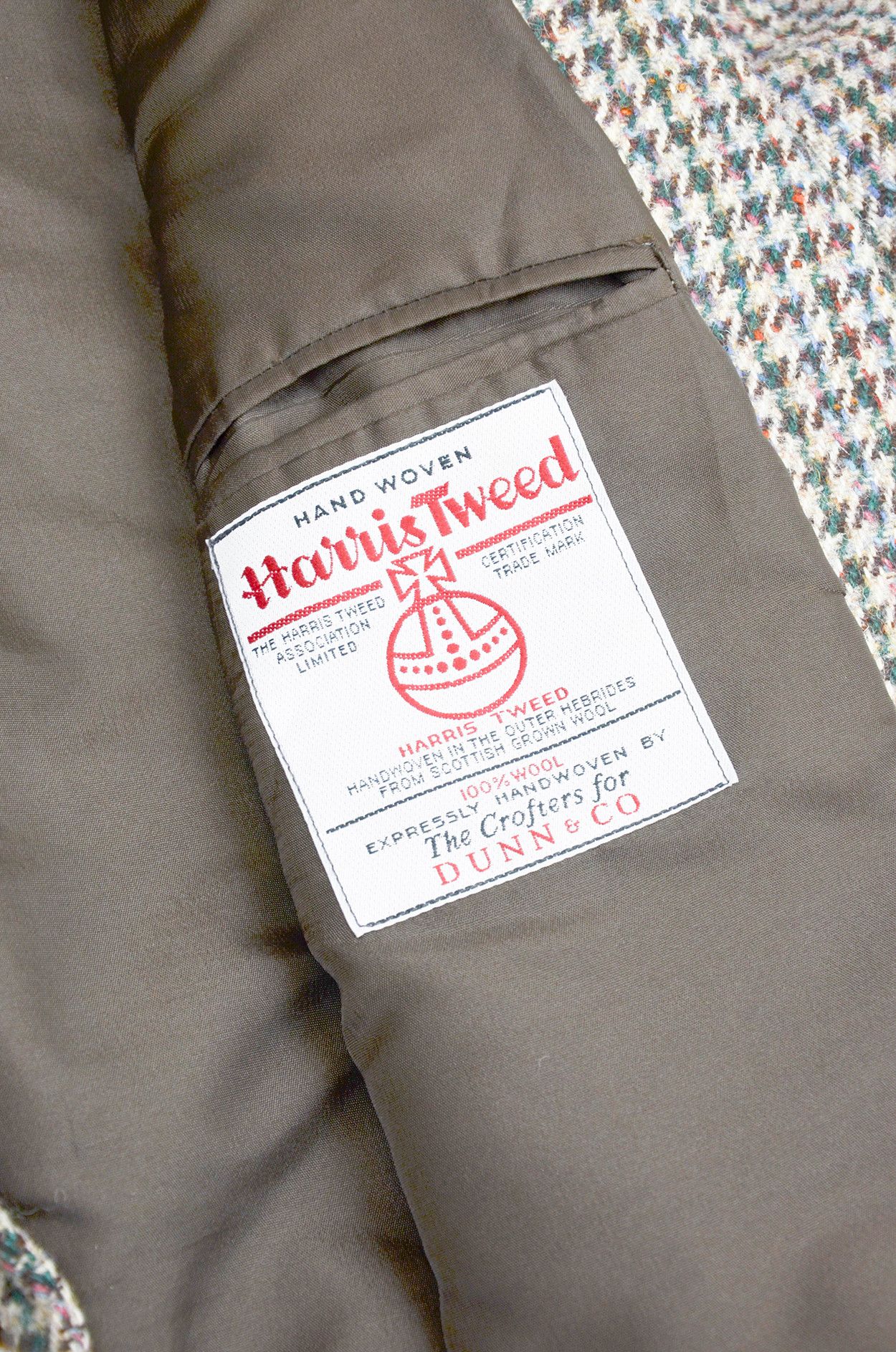 Harris Tweed Harris Tweed Vintage British Made Houndstooth Wool Blazer L Size 52R - 8 Thumbnail