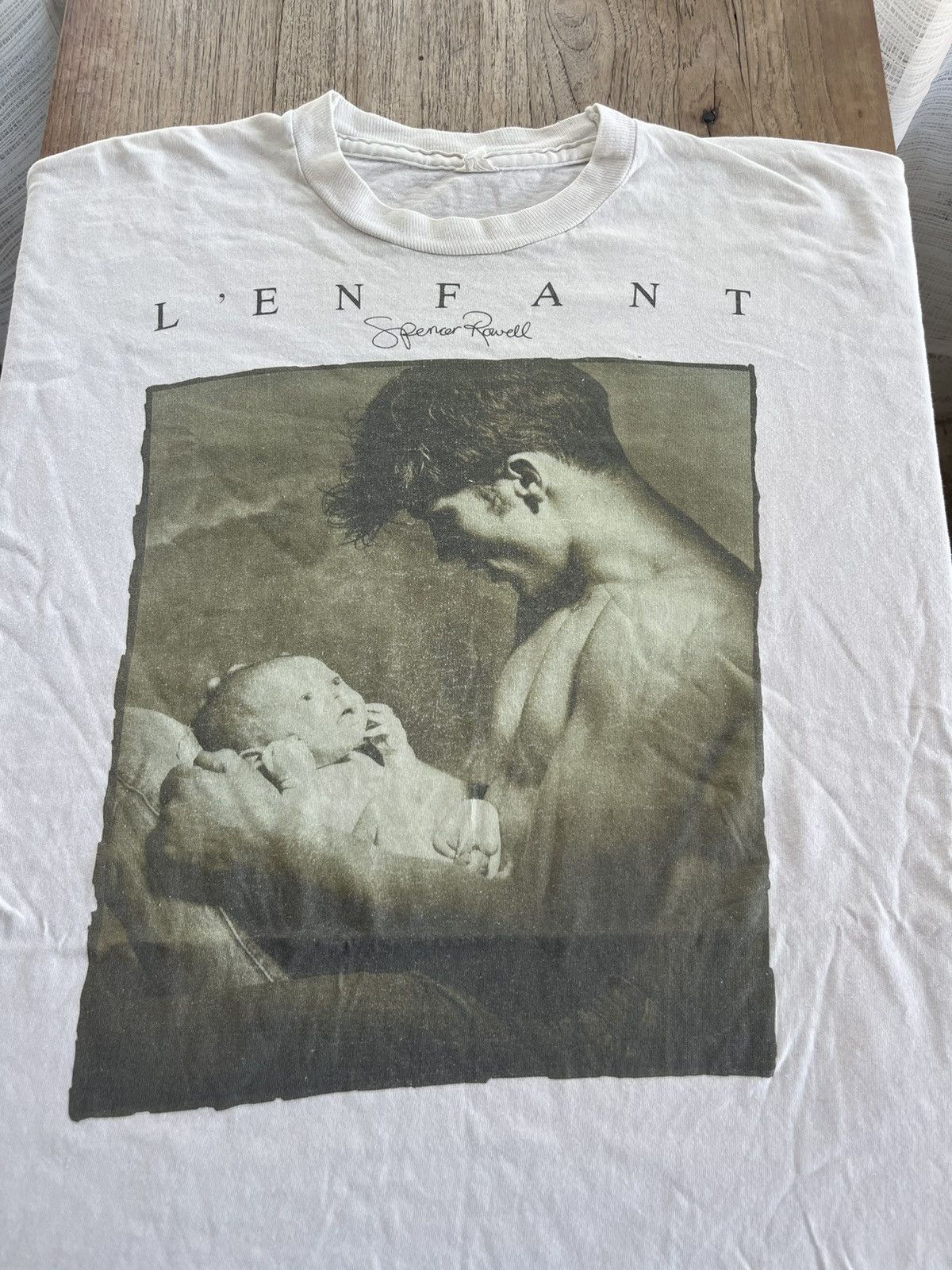 Vintage Vintage L’ENFANT Man and Baby Photo by Spencer Rowell 80’s Size US L / EU 52-54 / 3 - 3 Thumbnail