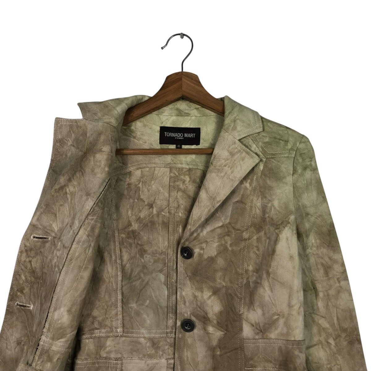 Hysteric Glamour 🔥VINTAGE BIKER JACKET ACID WASH DESIGN TORNADO MART Size M / US 6-8 / IT 42-44 - 14 Thumbnail