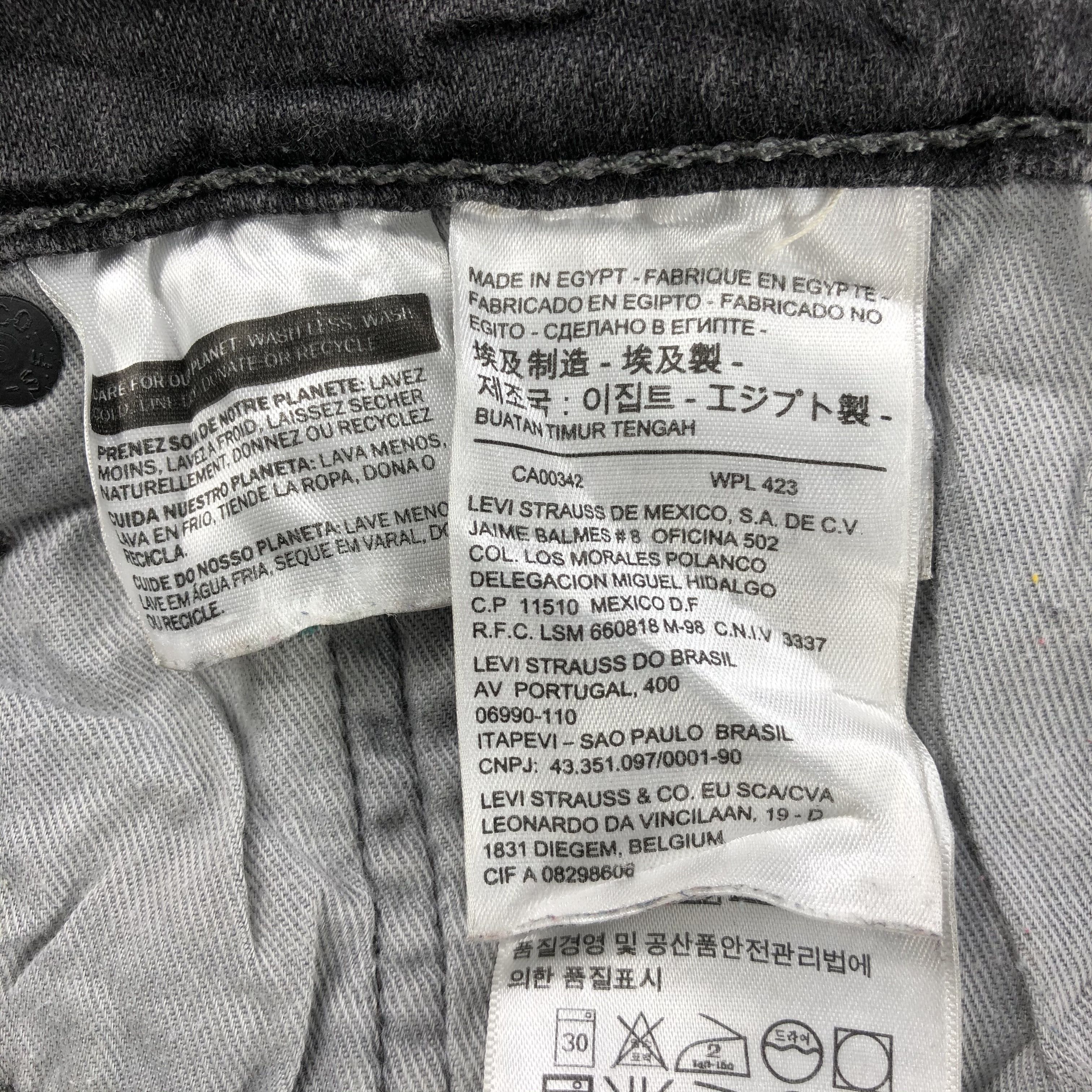 Levi's Levi's 511 Jeans Faded Black Denim KJ1071 Size US 33 - 12 Thumbnail