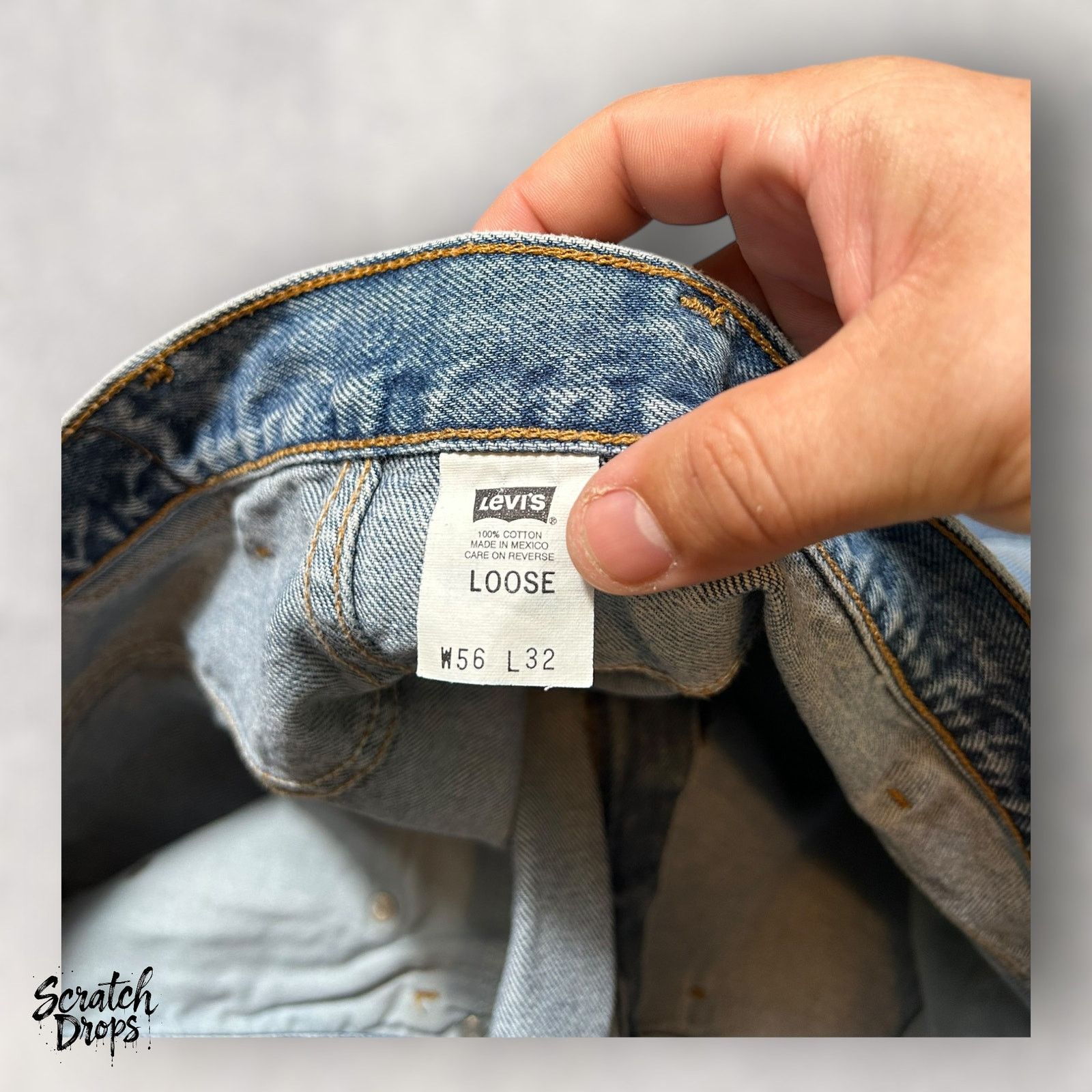 Levi's Vintage Levis Strauss Signature 545 Mens Jeans W52 L32 Loose Size US 38 / EU 54 - 5 Thumbnail