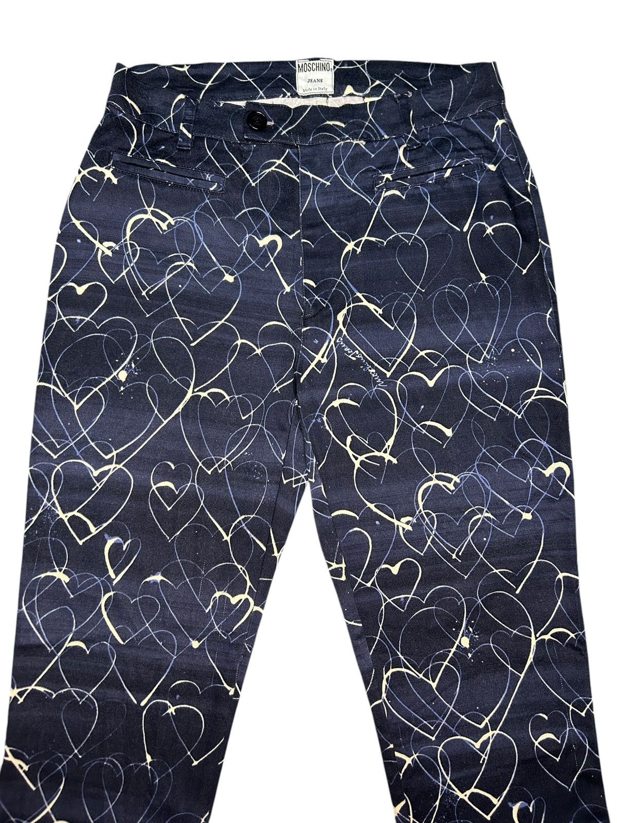 Moschino 90s Flared Trousers Size 28" / US 6 / IT 42 - 3 Thumbnail