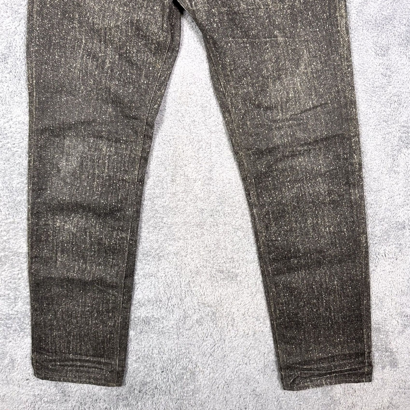 Guess GUESS Jeans Mens 33 Brown Lincoln Men 33x33 Slim Straight Whisker Snakeskin Wash Grunge Size US 33 - 3 Thumbnail