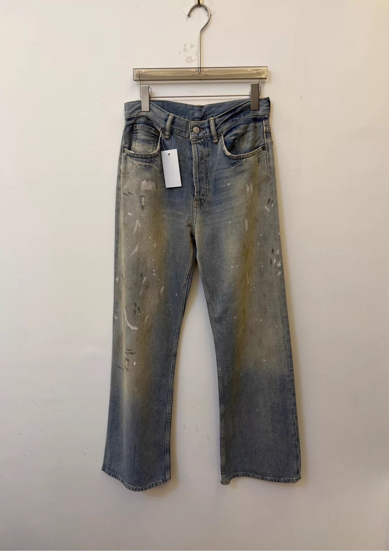 Acne Studios Acne washed mid-rise loose wide-leg blue women's jeans 27/32 Size 27" / US 4 / IT 40 - 1 Thumbnail