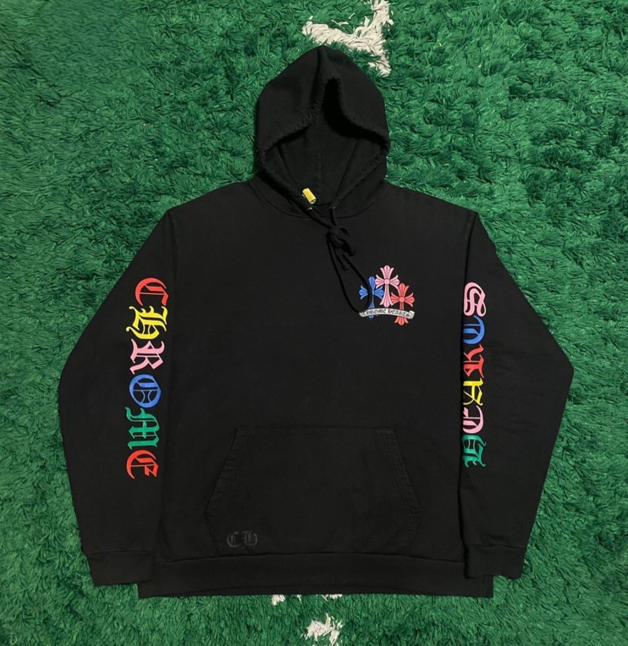 Chrome Hearts Cemetery Multi Color Cross Hoodie White