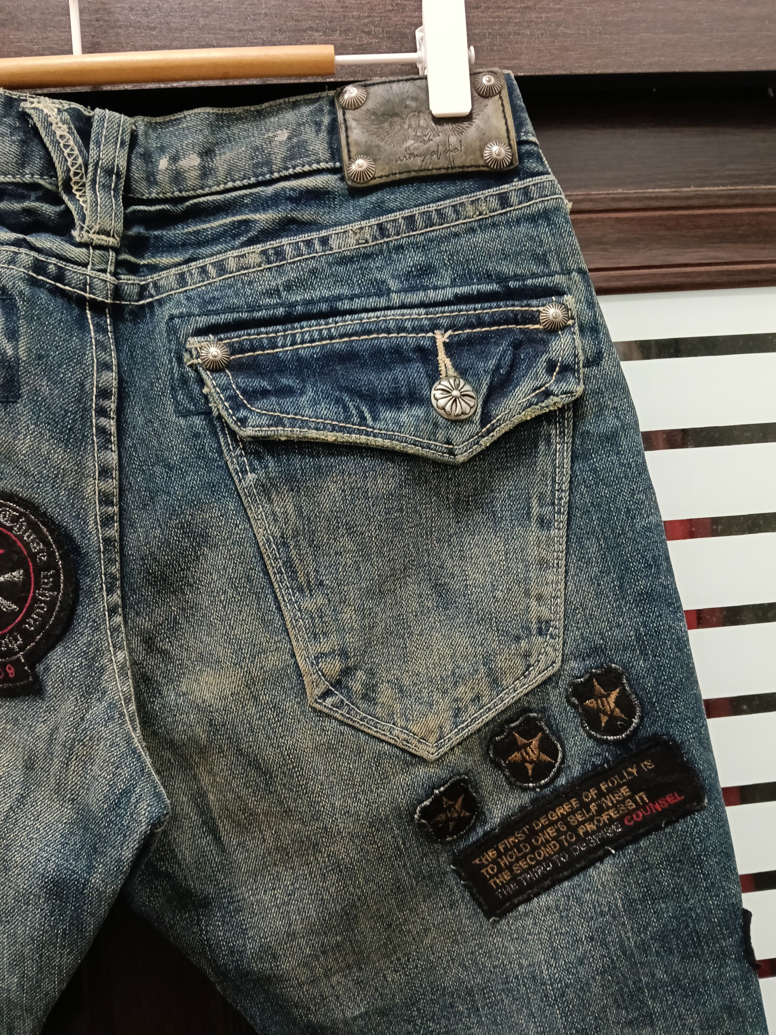 Le Grande Bleu (L.G.B.) 💥Flared Bootcut Trim.Co.Ltd Rock & Love Japanese Denim💥 Size US 29 - 13 Thumbnail