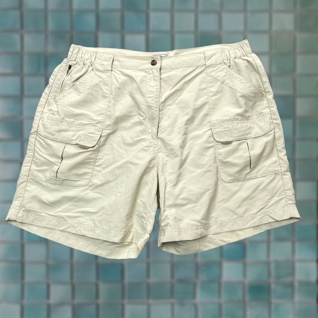 Vintage VINTAGE LL Bean Shorts Womens XL Beige Cargo Ripstop Hiking Outdoor Size 24" / US 00 / IT 34 - 1 Thumbnail